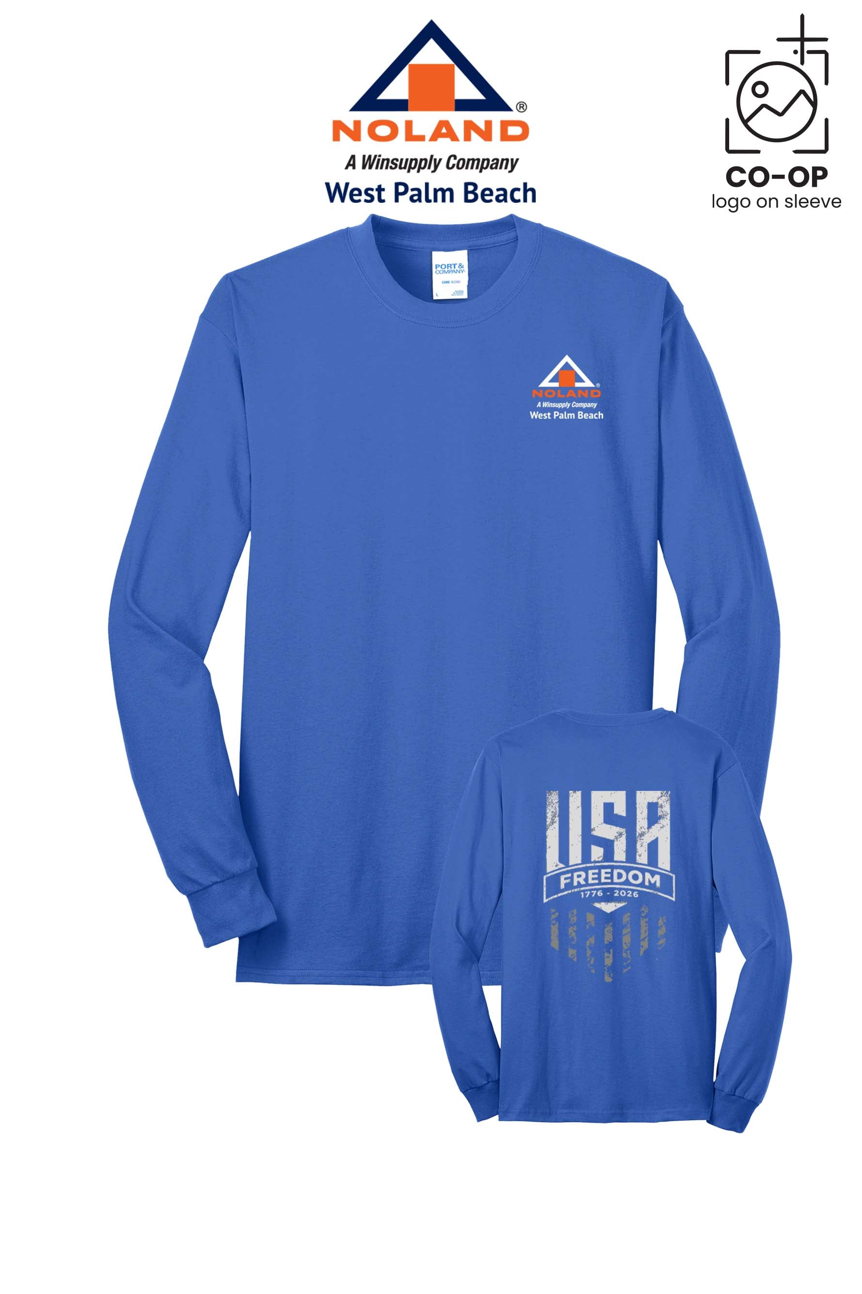 Port & Co™ Long Sleeve Core Blend Tee - Noland West Palm Beach