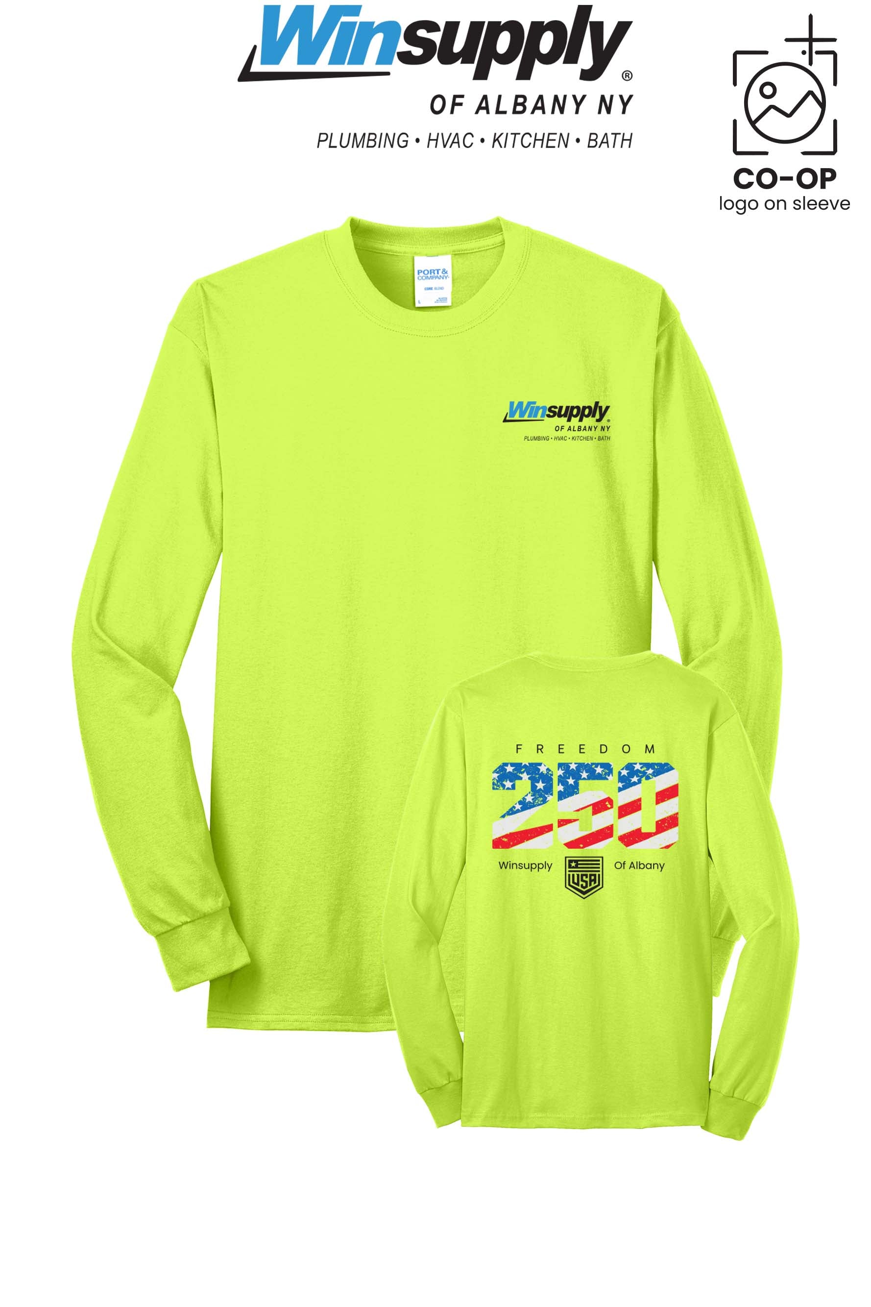 Port & Co™ Long Sleeve Core Blend Tee - Winsupply of Albany NY