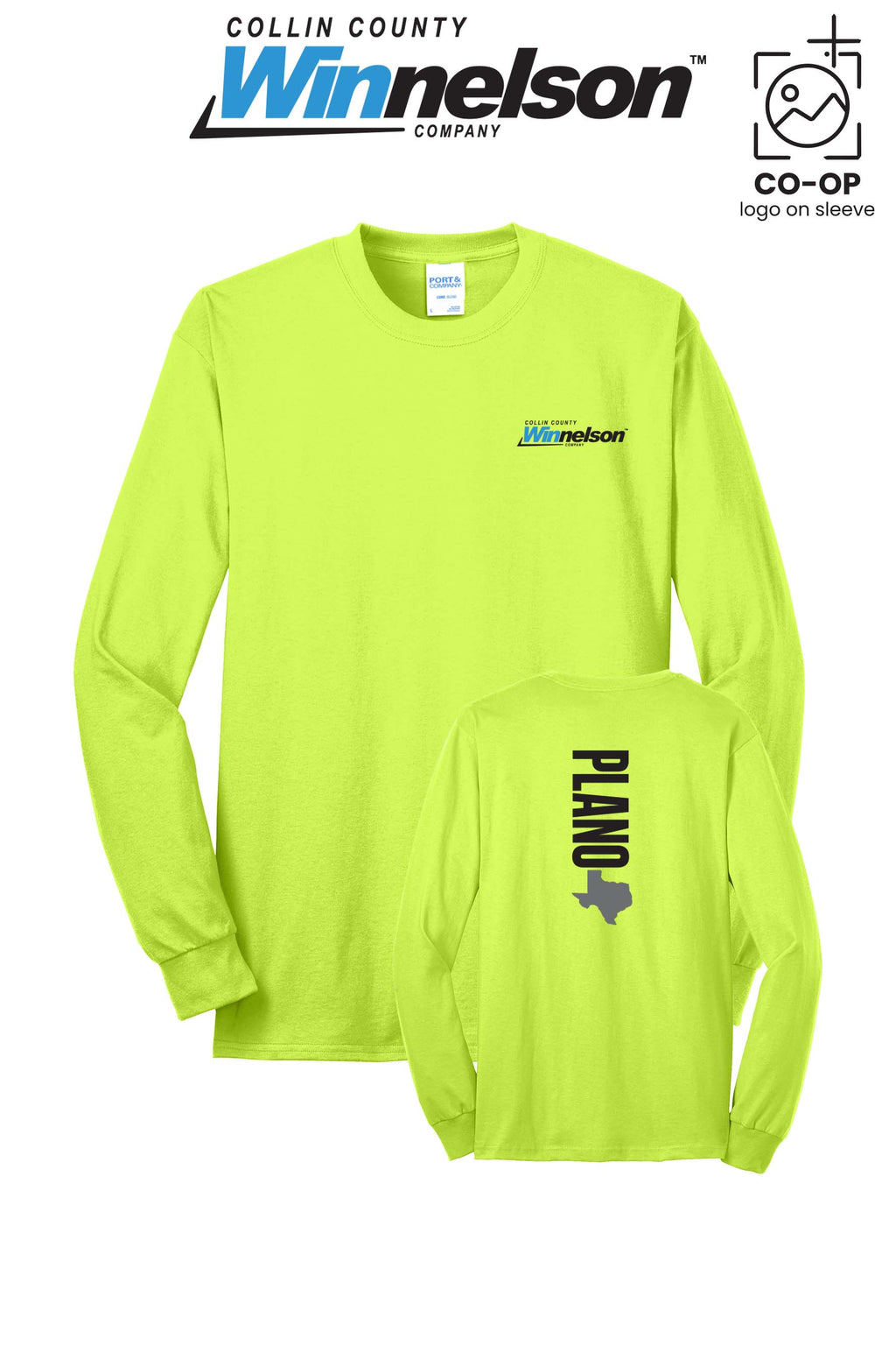 Port & Co™ Long Sleeve Core Blend Tee - Collin County Winnelson