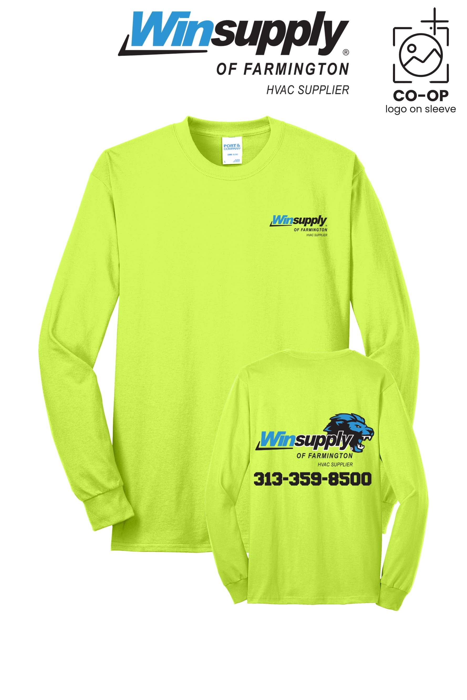 Port & Co™ Long Sleeve Core Blend Tee - Winsupply of Farmington