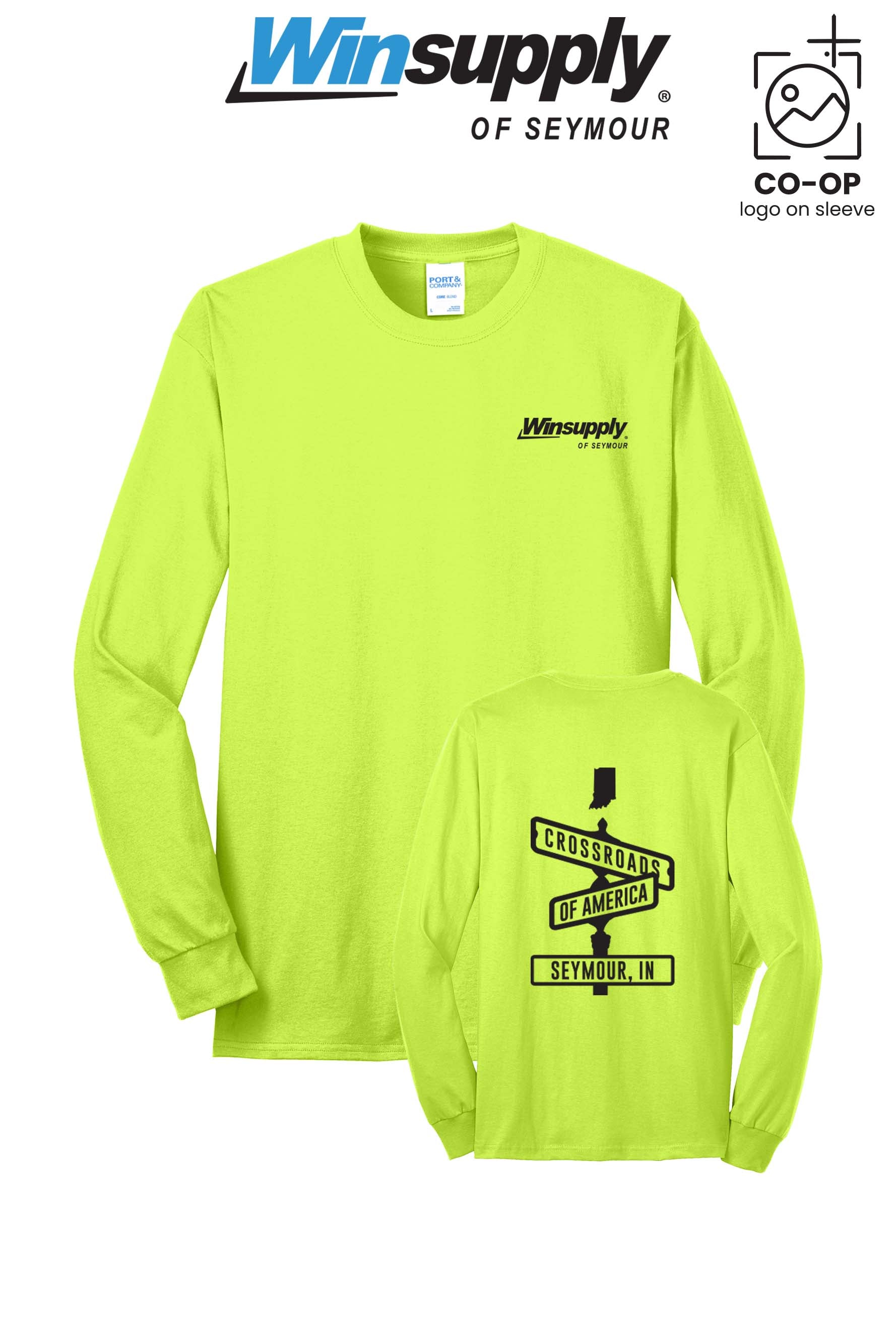 Port & Co™ Long Sleeve Core Blend Tee - Winsupply of Seymour IN