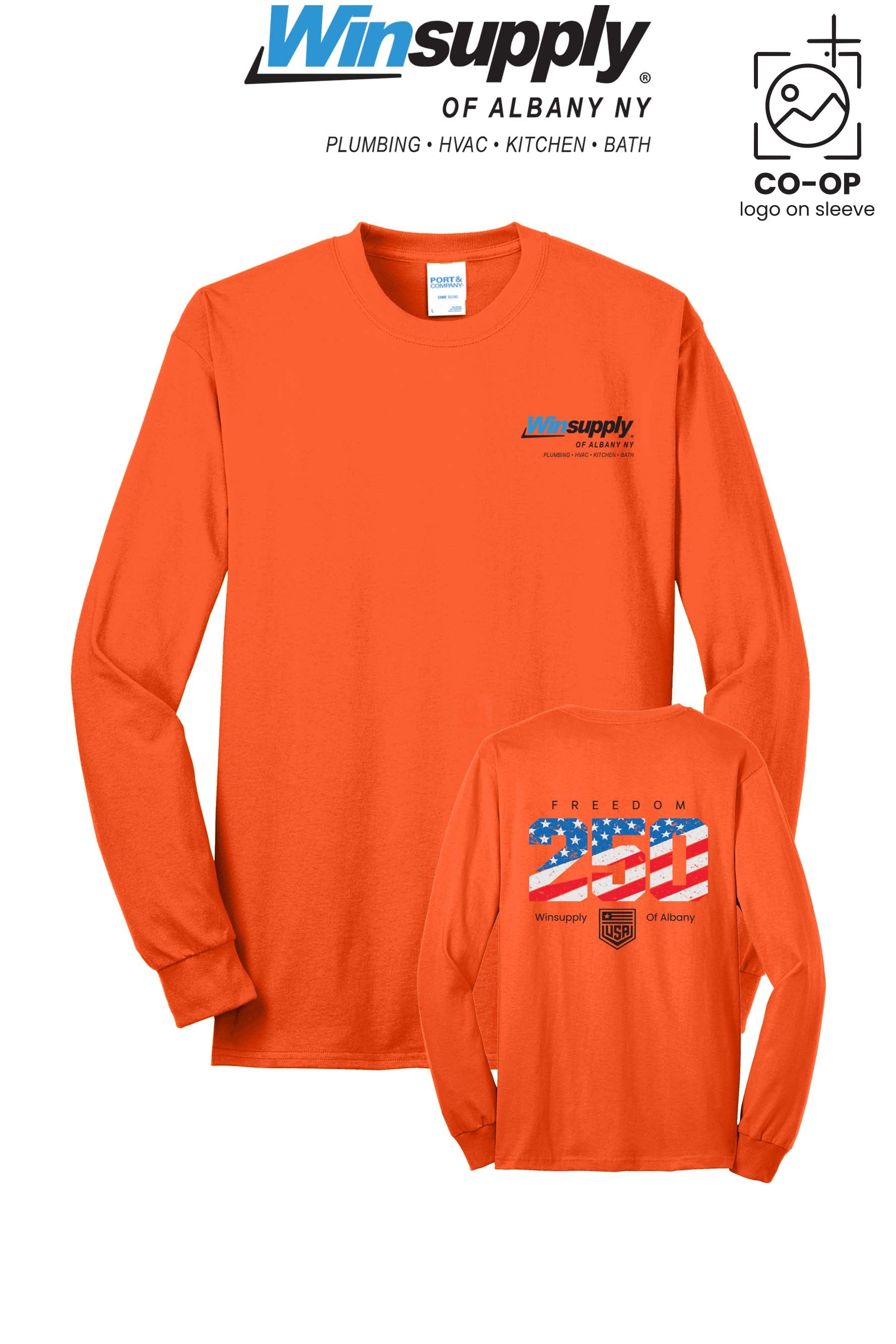 Port & Co™ Long Sleeve Core Blend Tee - Winsupply of Albany NY