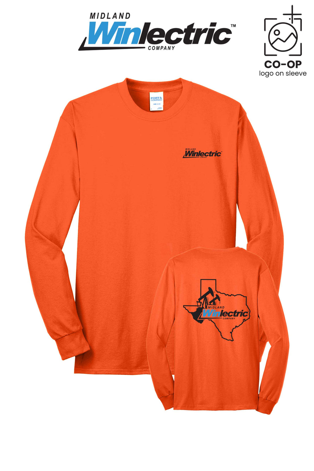Port & Co™ Long Sleeve Core Blend Tee - Winlectric of Midland