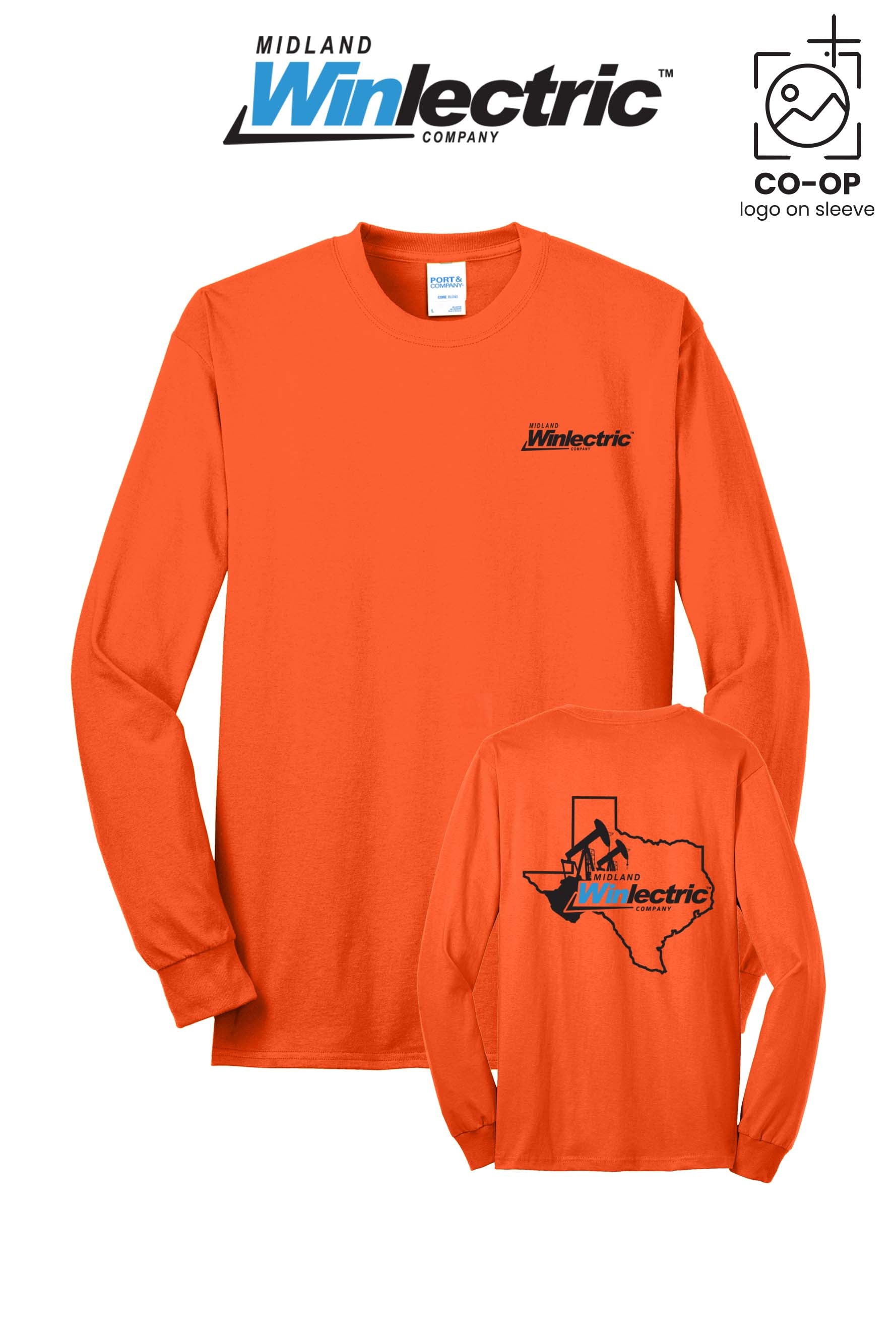 Port & Co™ Long Sleeve Core Blend Tee - Winlectric of Midland
