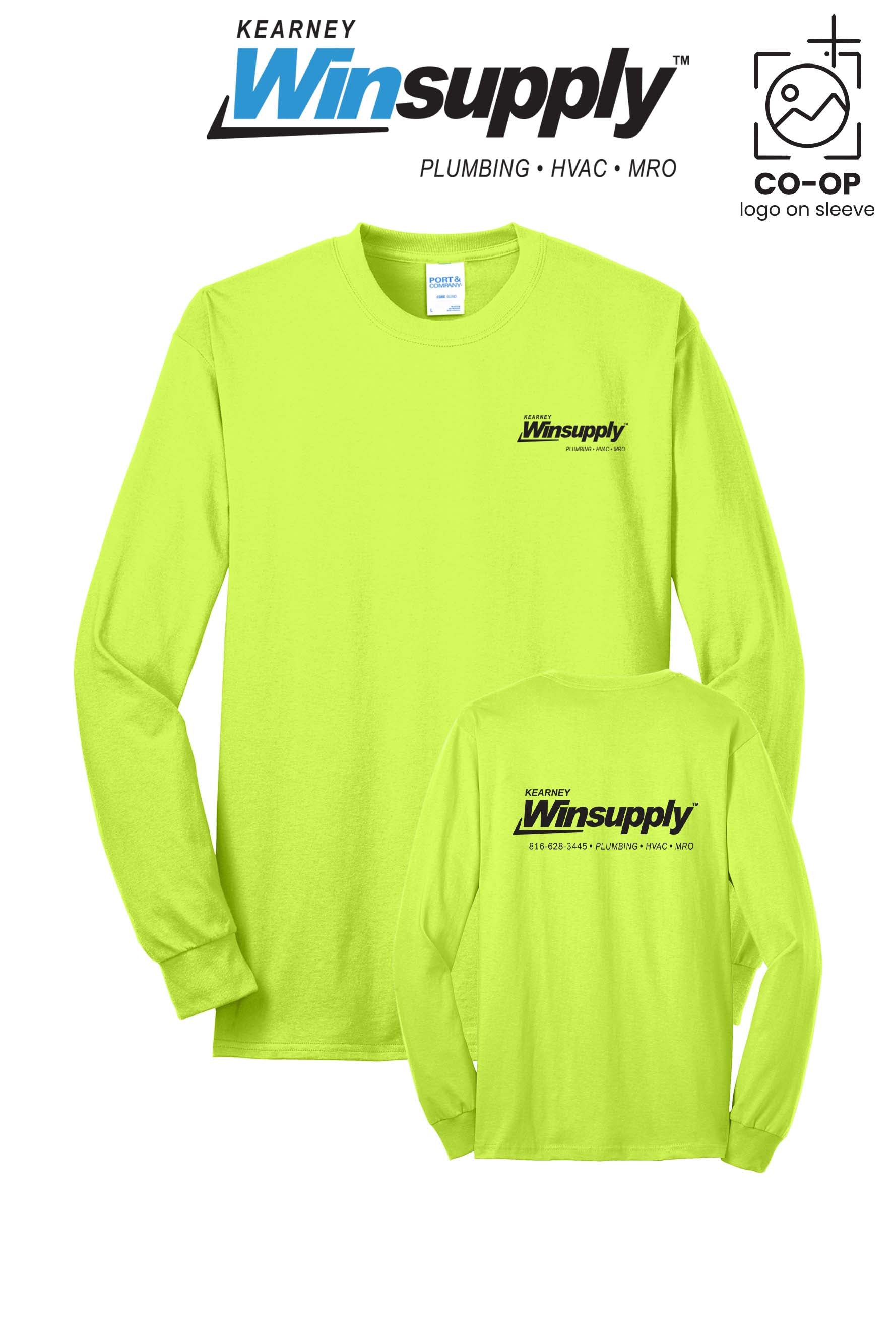 Port & Co™ Long Sleeve Core Blend Tee - Kearney Winsupply