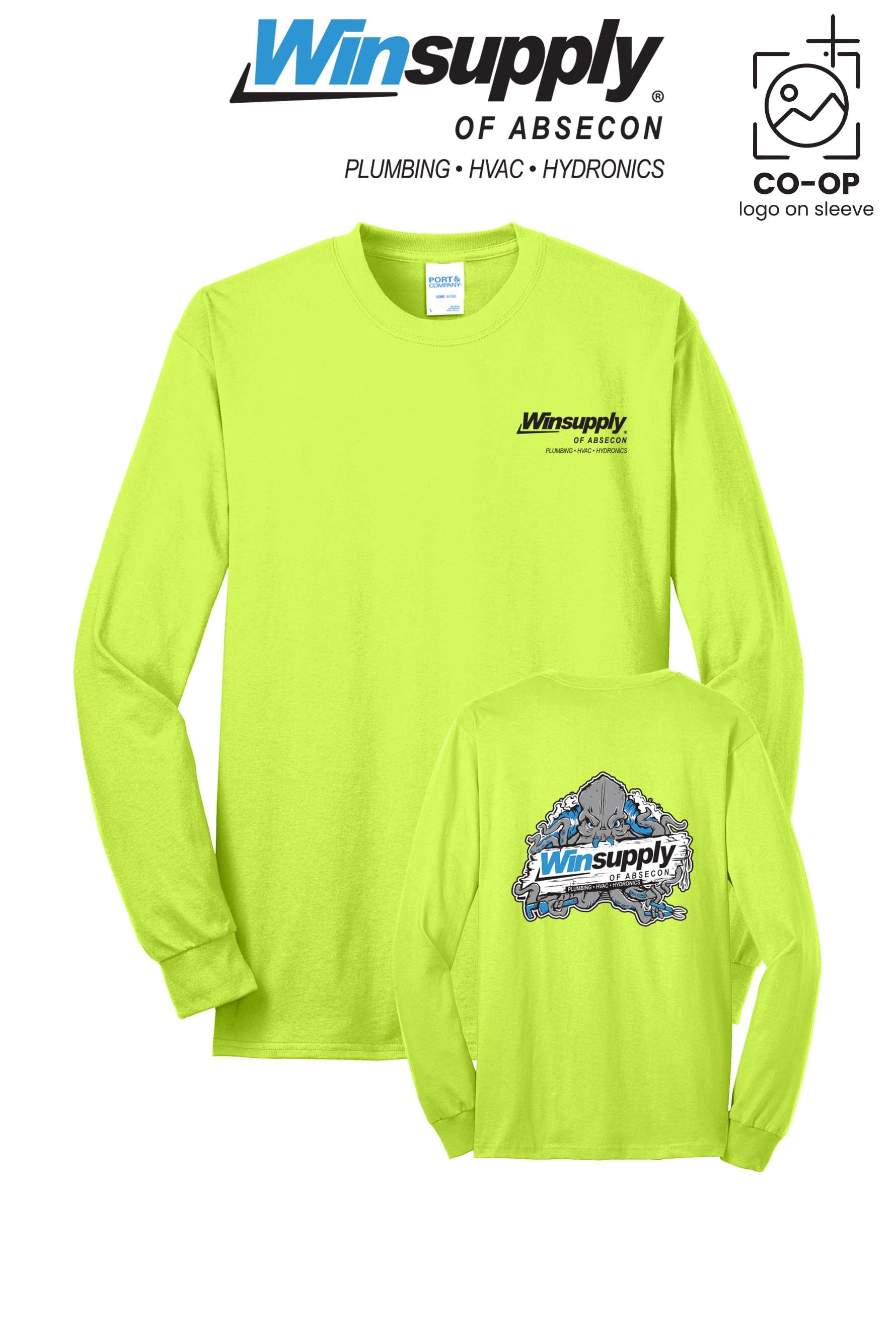 Port & Co™ Long Sleeve Core Blend Tee - Winsupply of Absecon