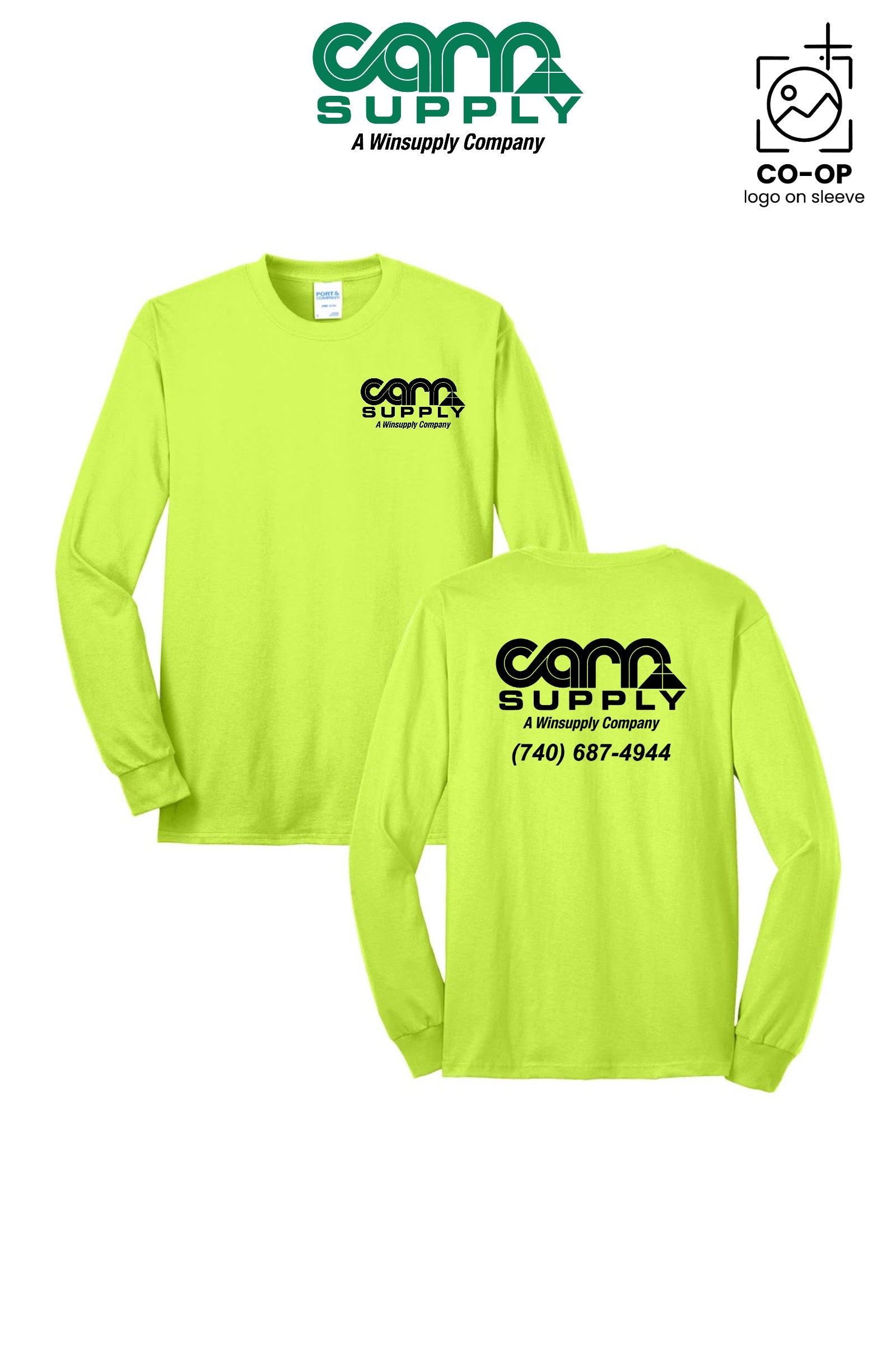 Port & Co™ Long Sleeve Core Blend Tee - Carr Supply - Lancaster