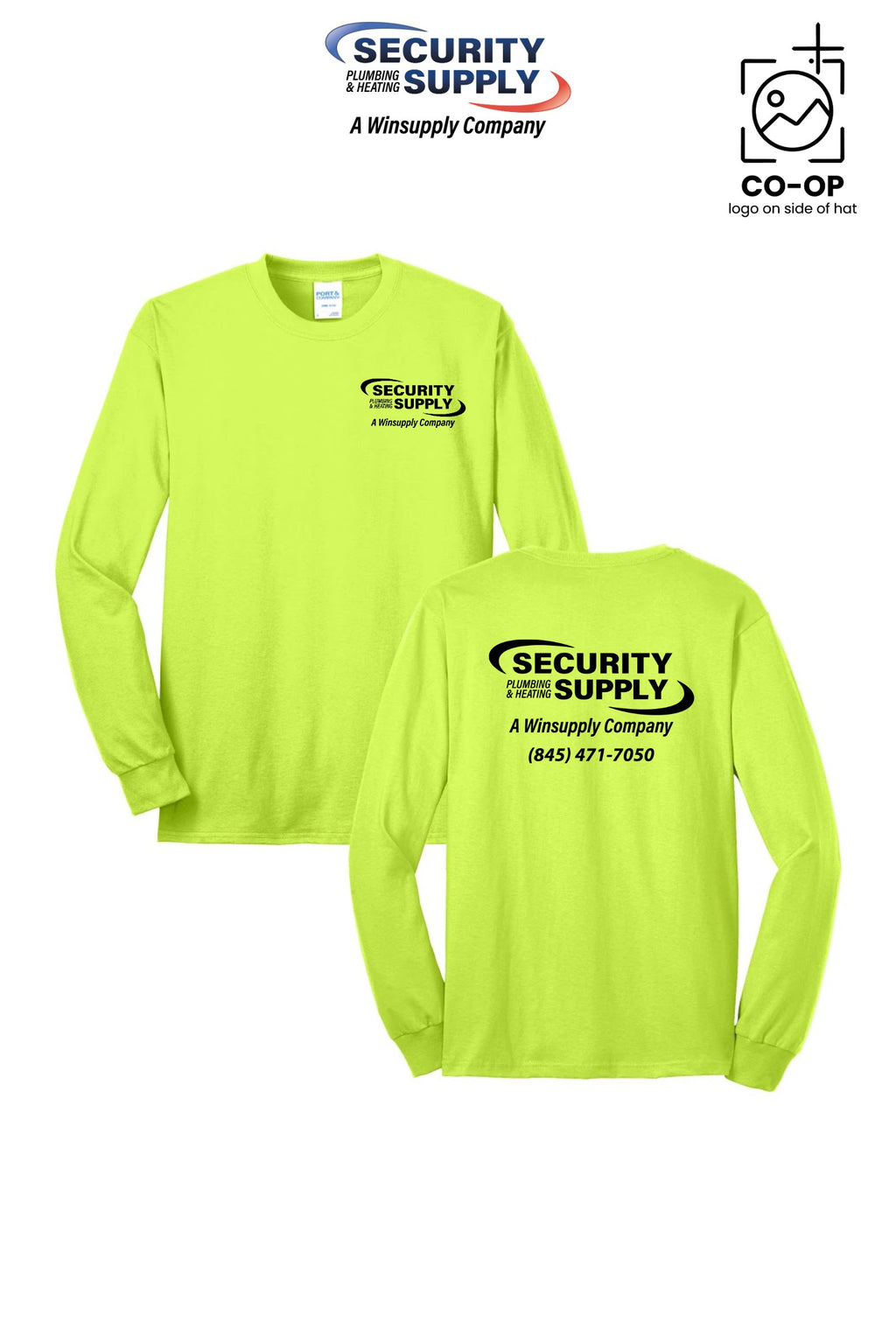 Port & Co™ Long Sleeve Core Blend Tee - Security Plumbing & Heating Supply - Poughkeepsie, NY