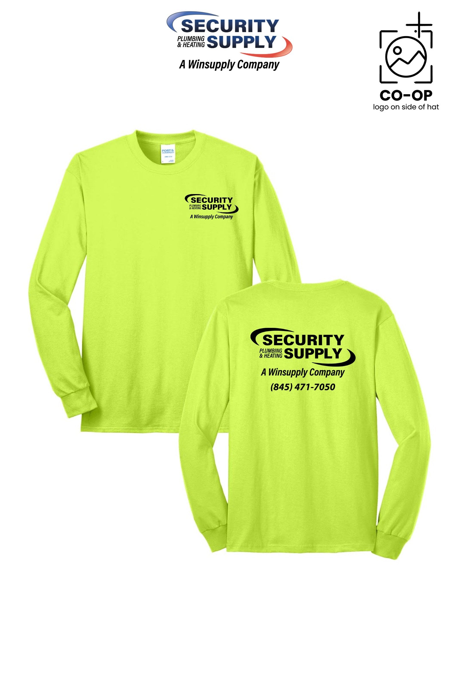Port & Co™ Long Sleeve Core Blend Tee - Security Plumbing & Heating Supply - Poughkeepsie, NY