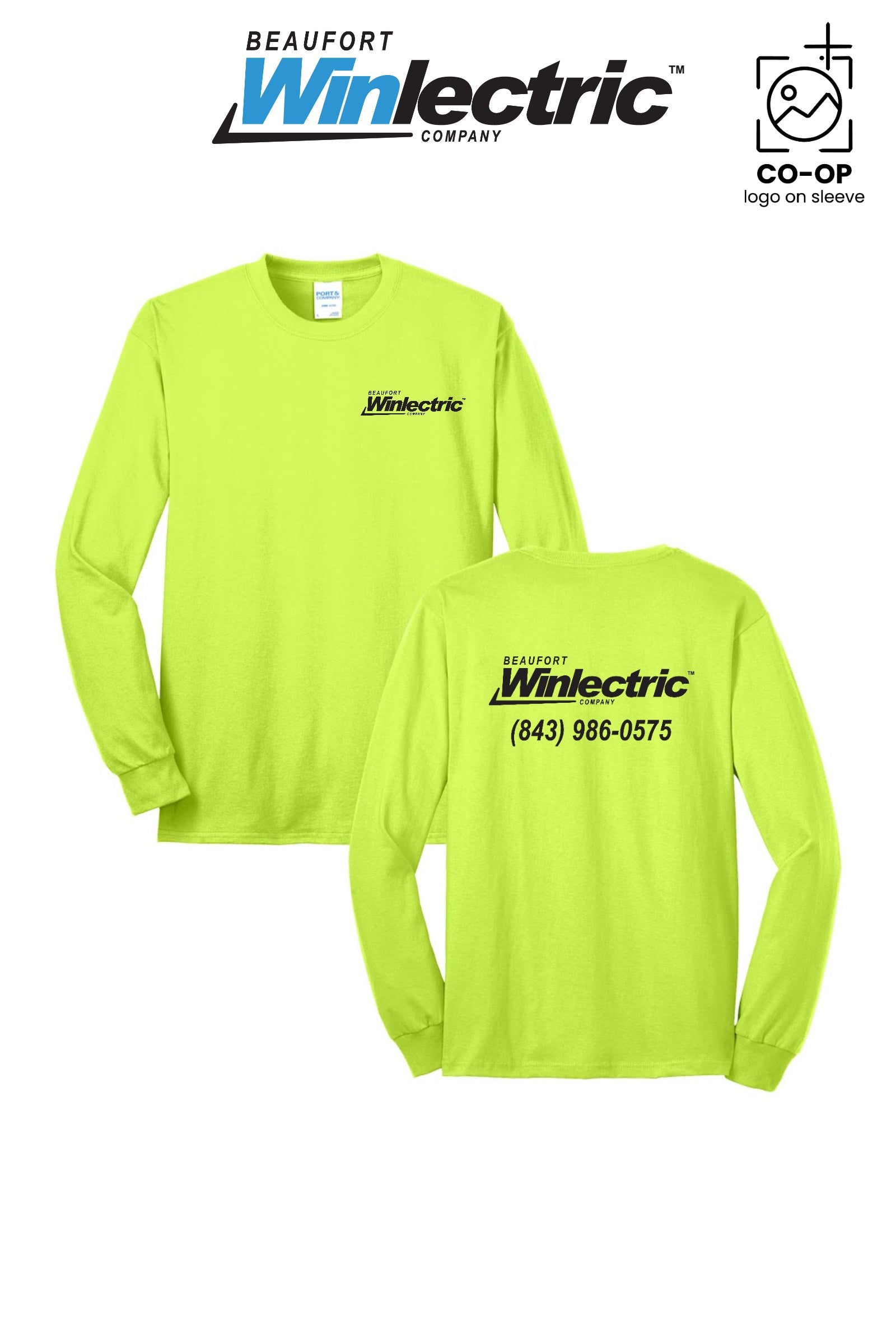 Port & Co™ Long Sleeve Core Blend Tee - Beaufort Winlectric