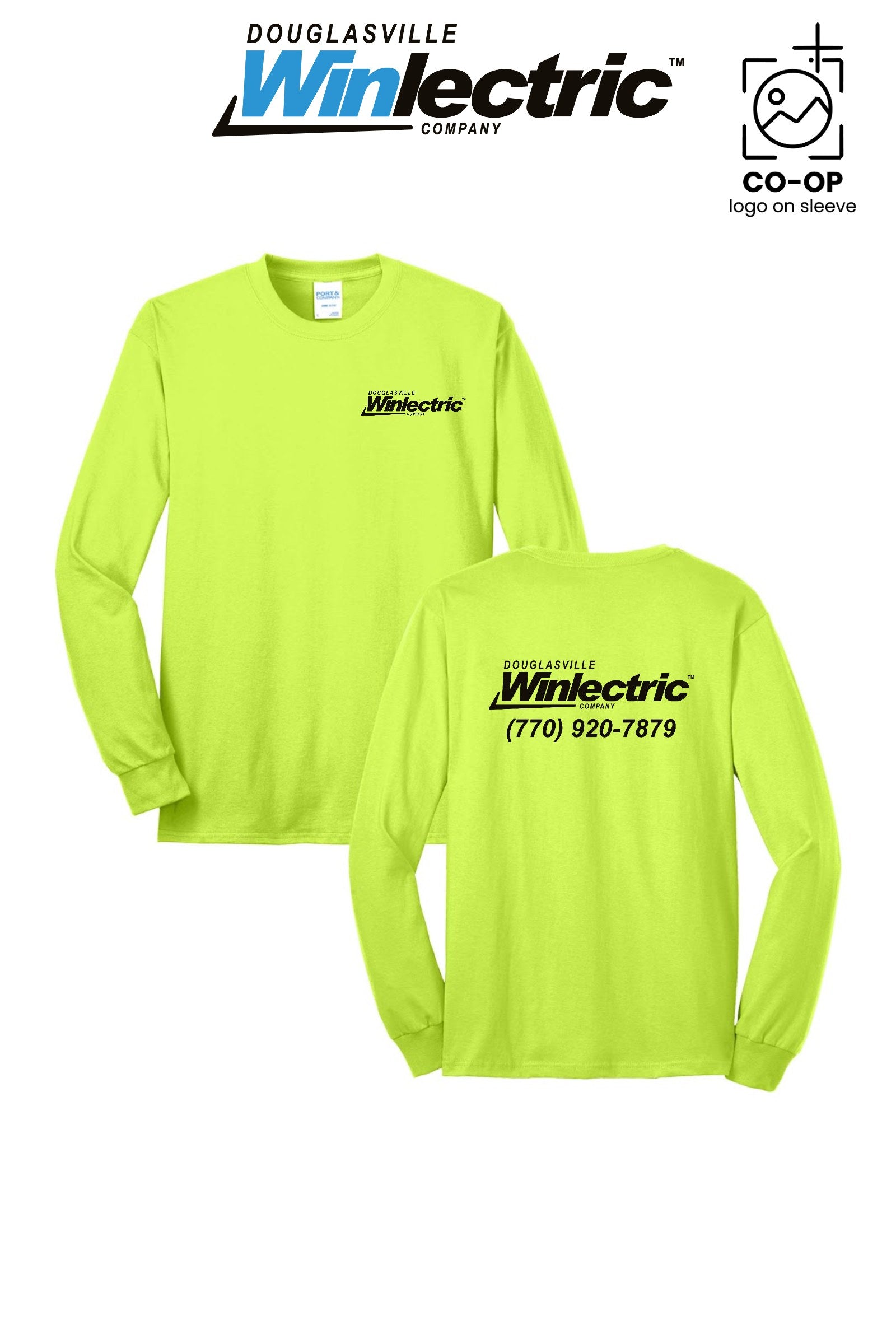 Port & Co™ Long Sleeve Core Blend Tee - Douglasville Winlectric