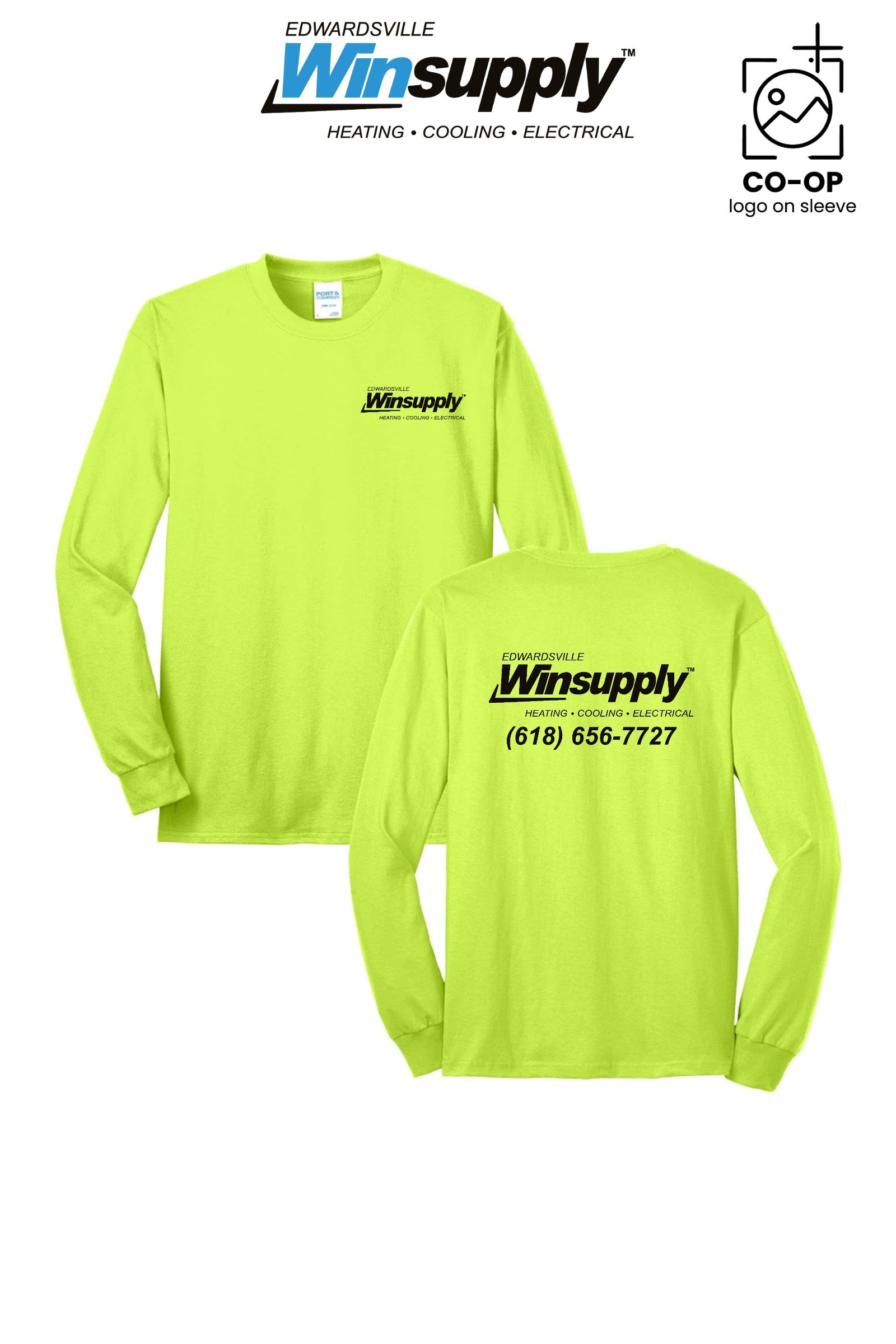 Port & Co™ Long Sleeve Core Blend Tee - Edwardsville Winsupply