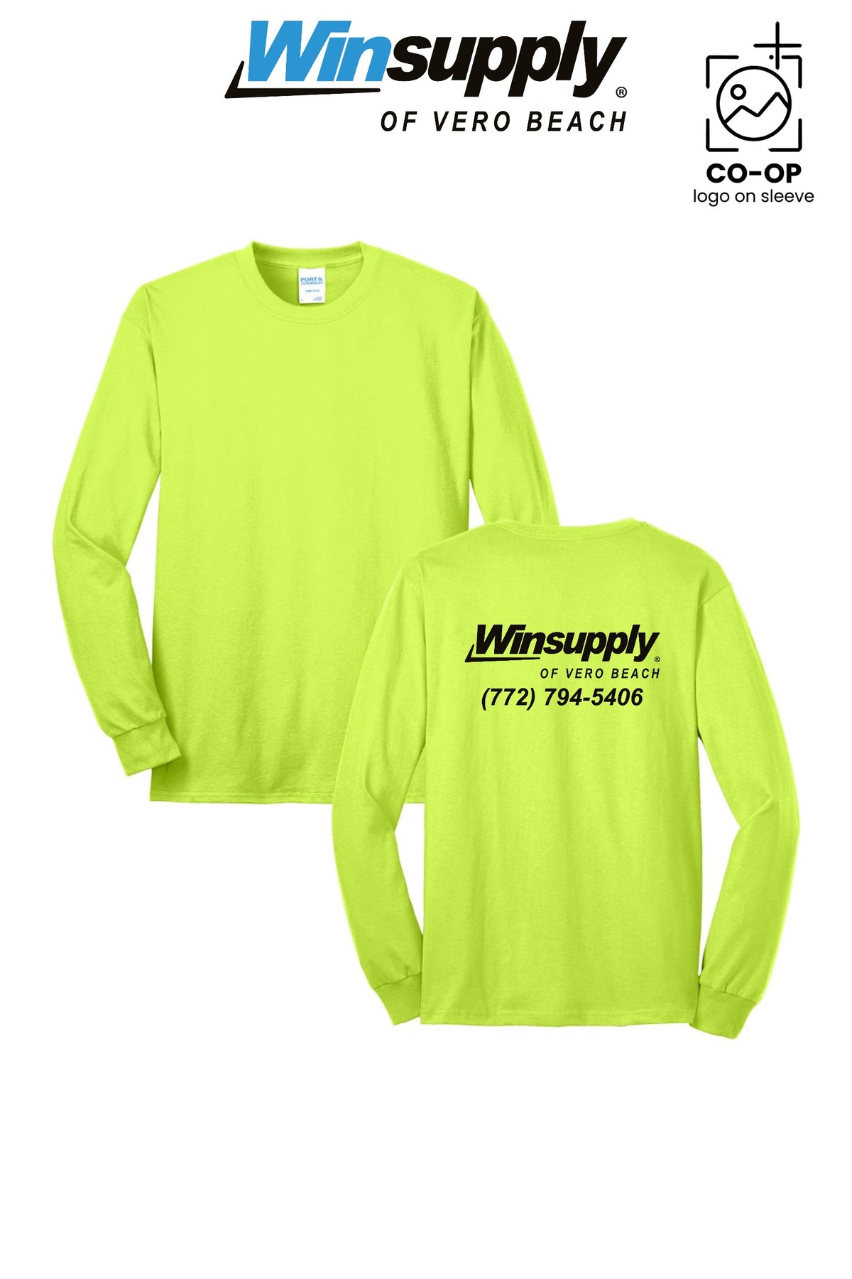 Port & Co™ Long Sleeve Core Blend Tee - Winsupply of Vero Beach