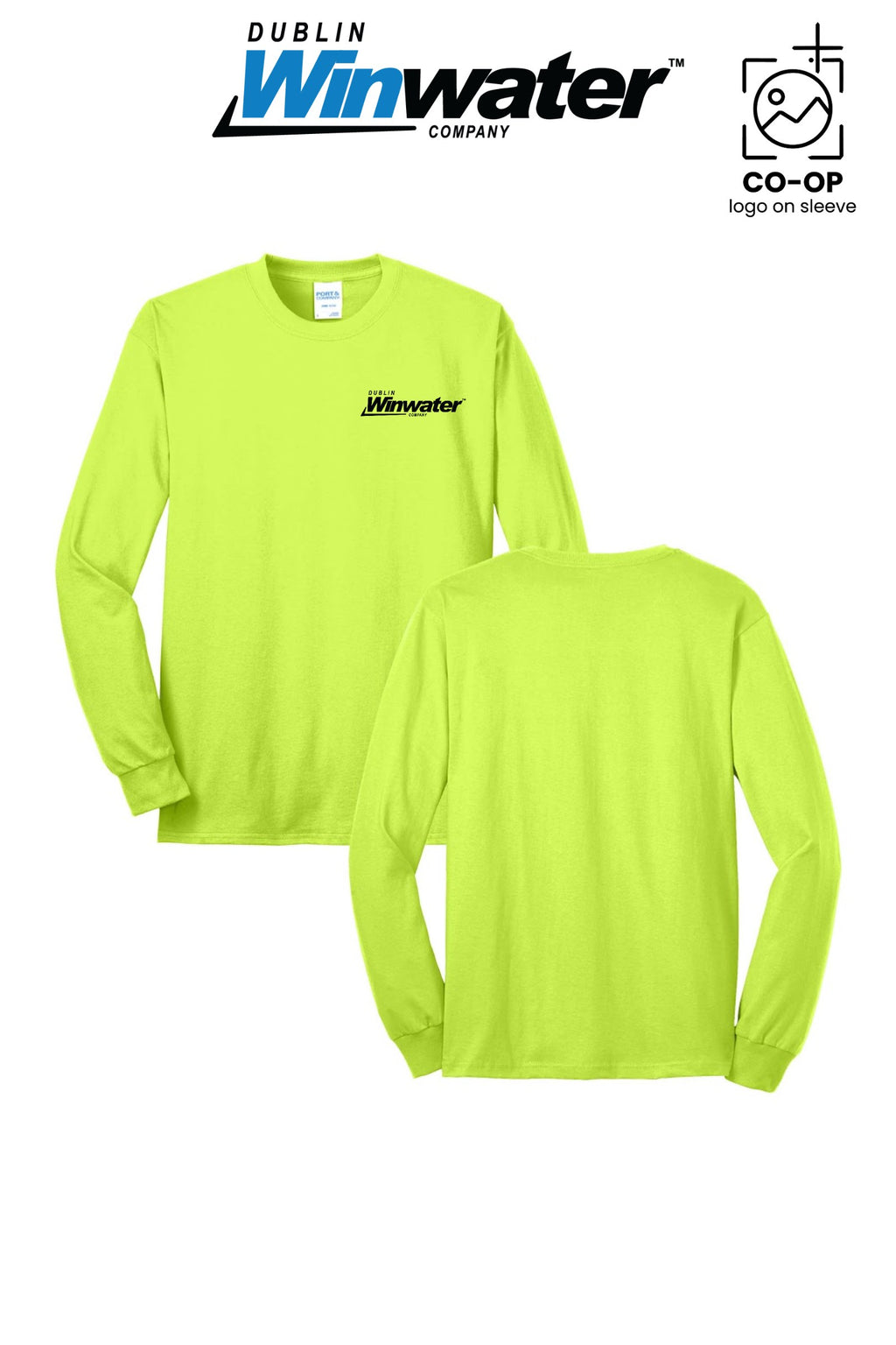 Port & Co™ Long Sleeve Core Blend Tee *left chest only* - Dublin Winwater
