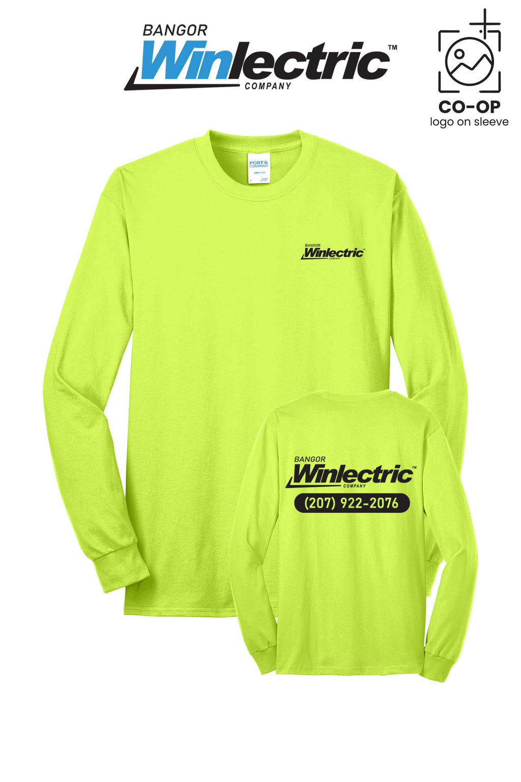 Port & Co™ Long Sleeve Core Blend Tee - Winlectric Bangor