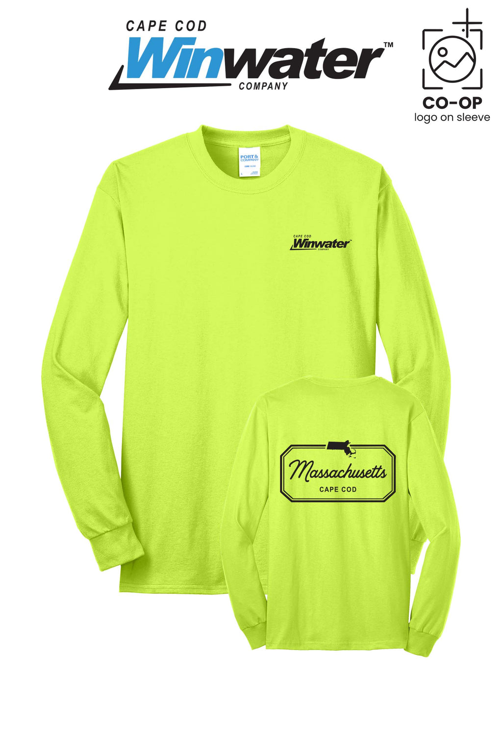 Port & Co™ Long Sleeve Core Blend Tee - Winwater Cape Cod