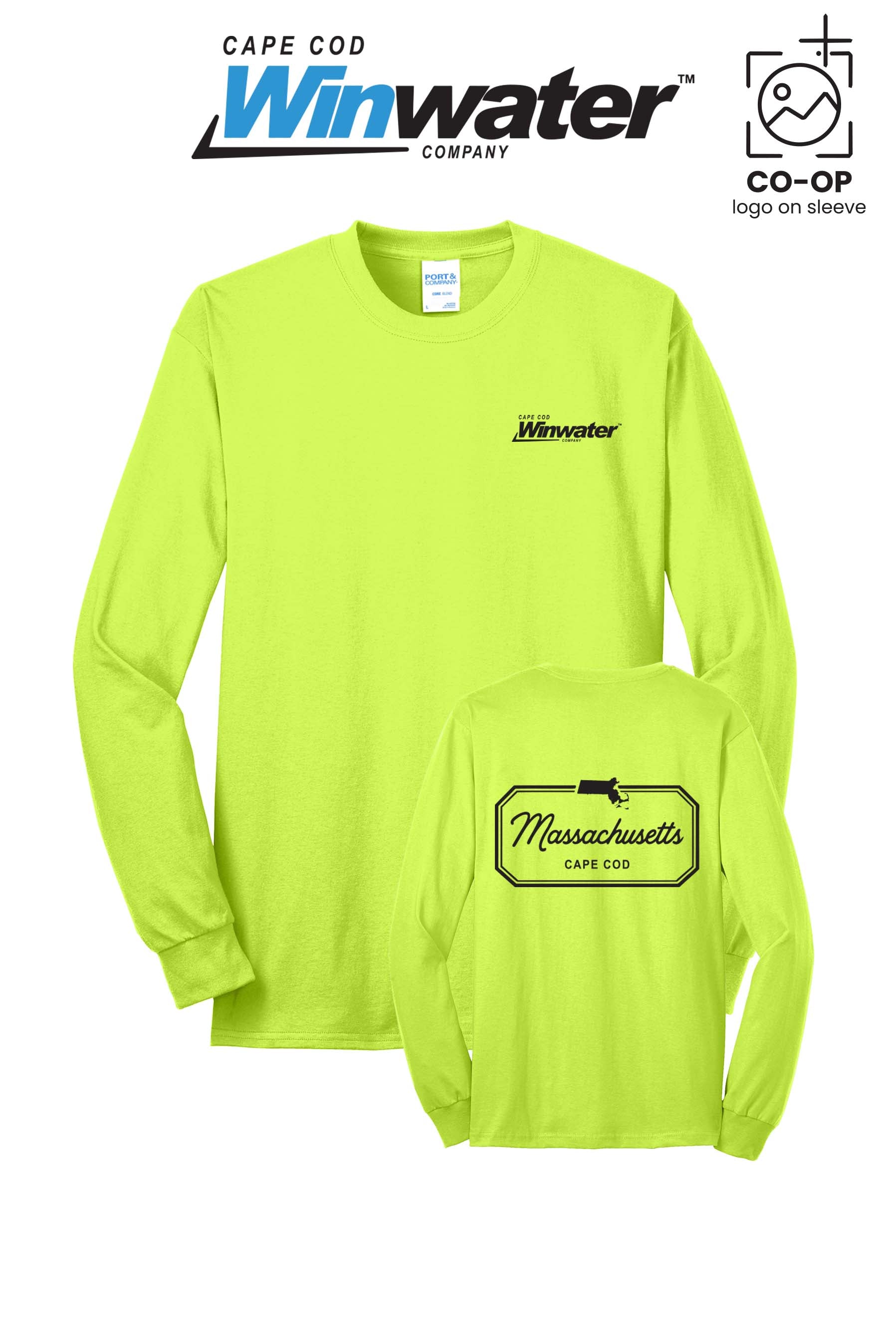 Port & Co™ Long Sleeve Core Blend Tee - Winwater Cape Cod