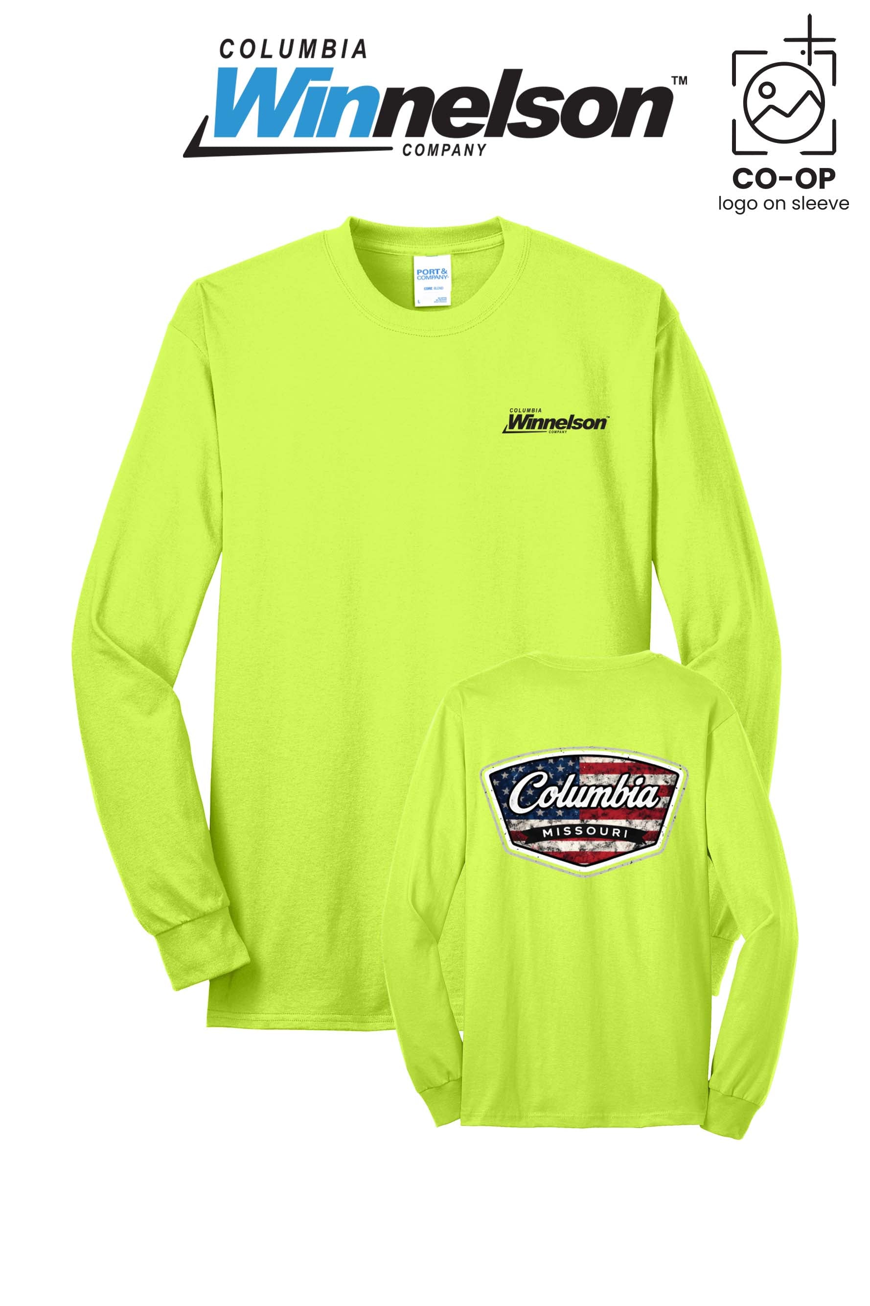 Port & Co™ Long Sleeve Core Blend Tee - Columbia MO Winnelson