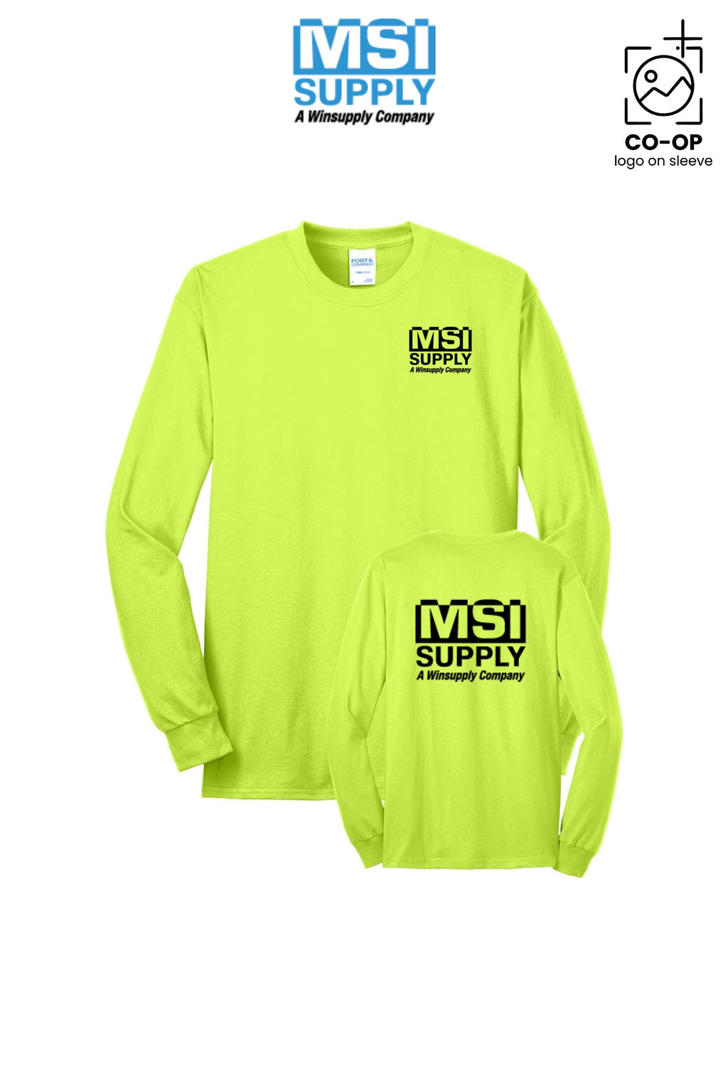 Port & Co™ Long Sleeve Core Blend Tee - MSI Supply Houston