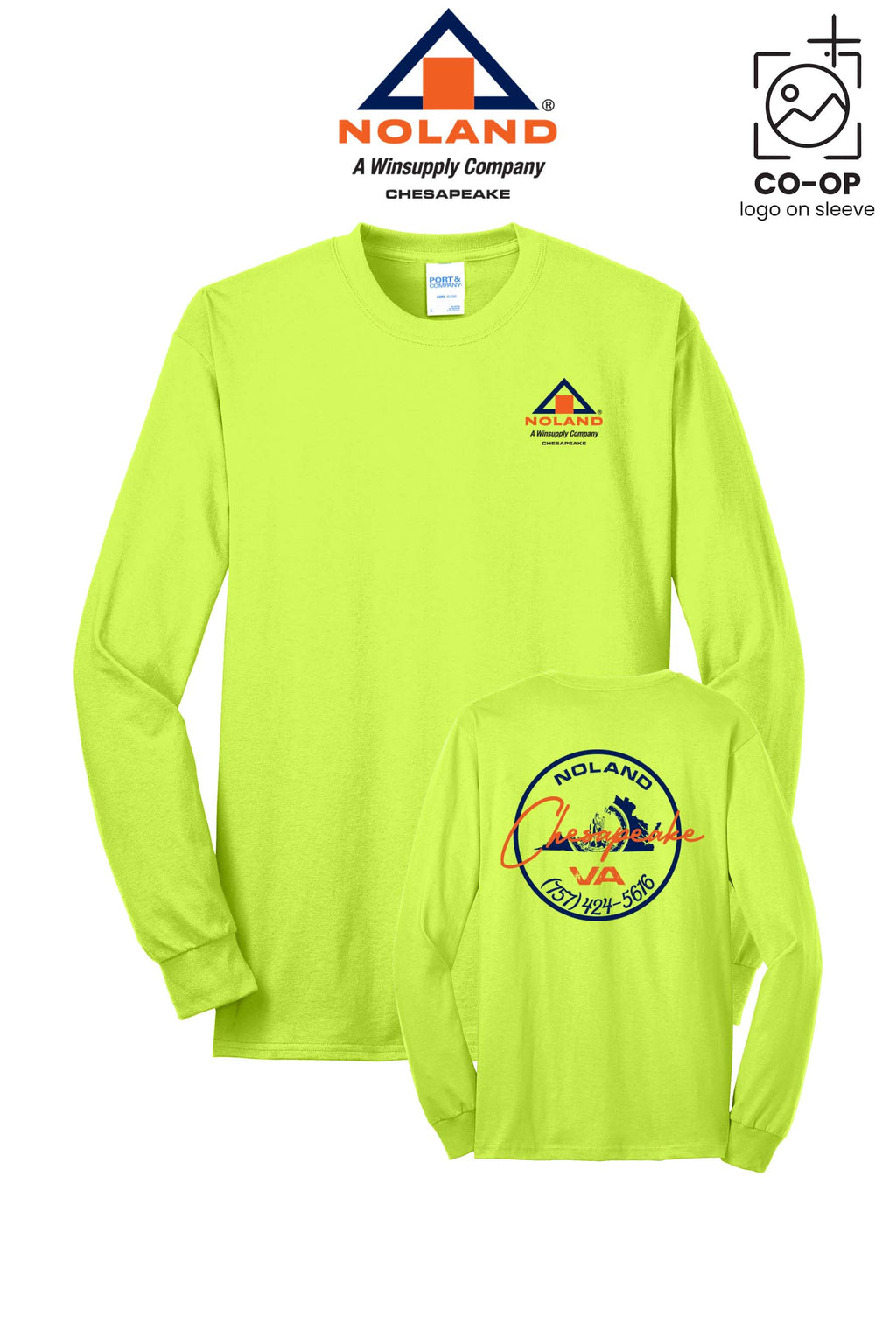 Port & Co™ Long Sleeve Core Blend Tee - Noland Company Chesapeake