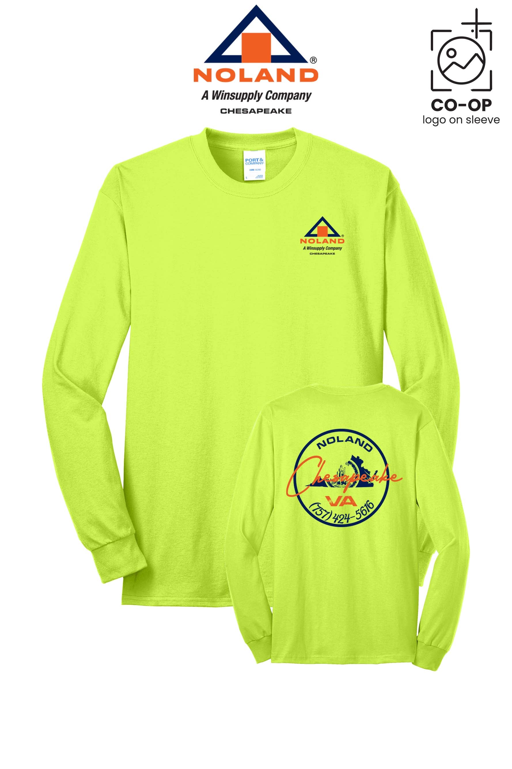Port & Co™ Long Sleeve Core Blend Tee - Noland Company Chesapeake