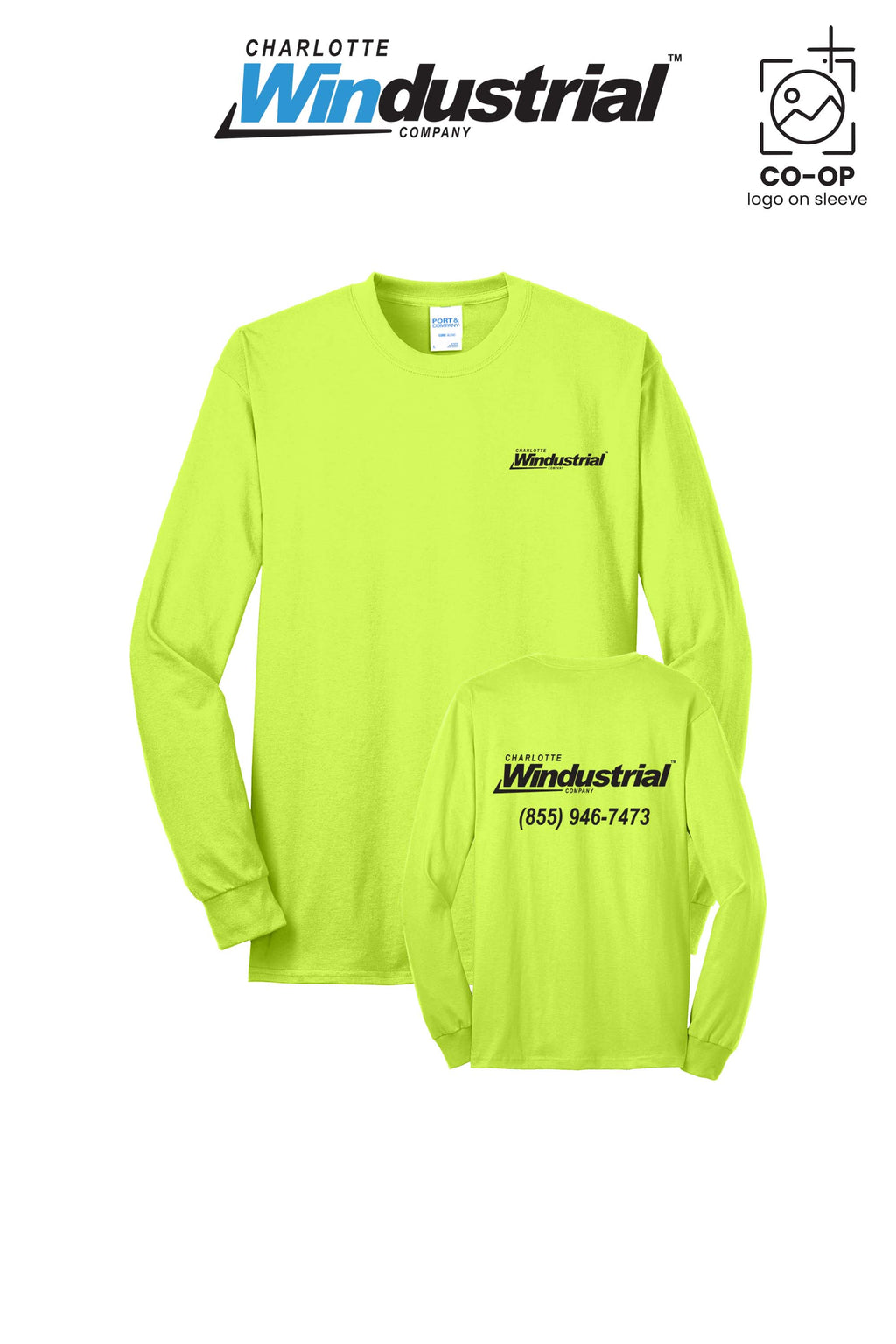 Port & Co™ Long Sleeve Core Blend Tee - Charlotte Windustrial