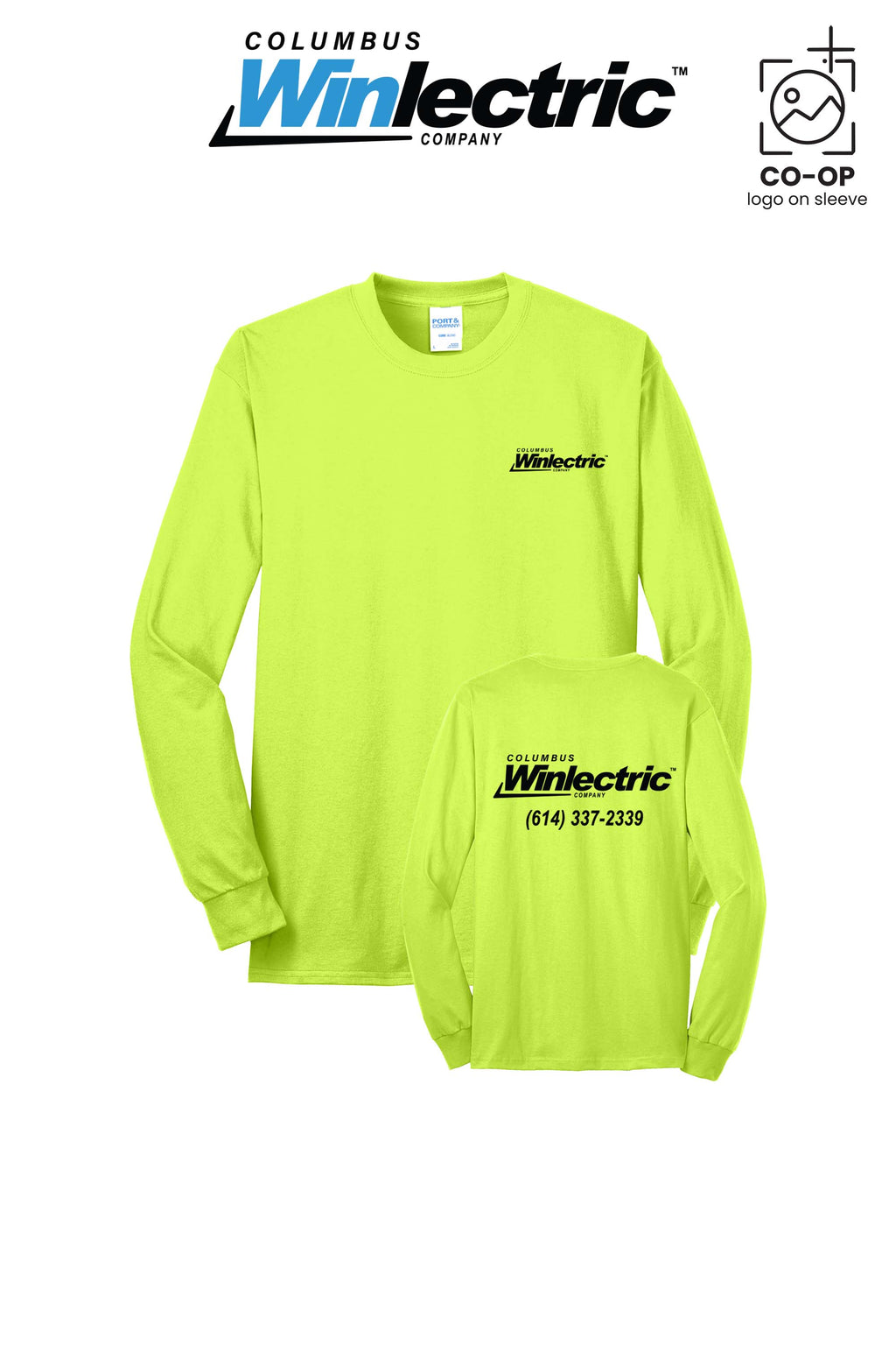 Port & Co™ Long Sleeve Core Blend Tee - Columbus Winlectric