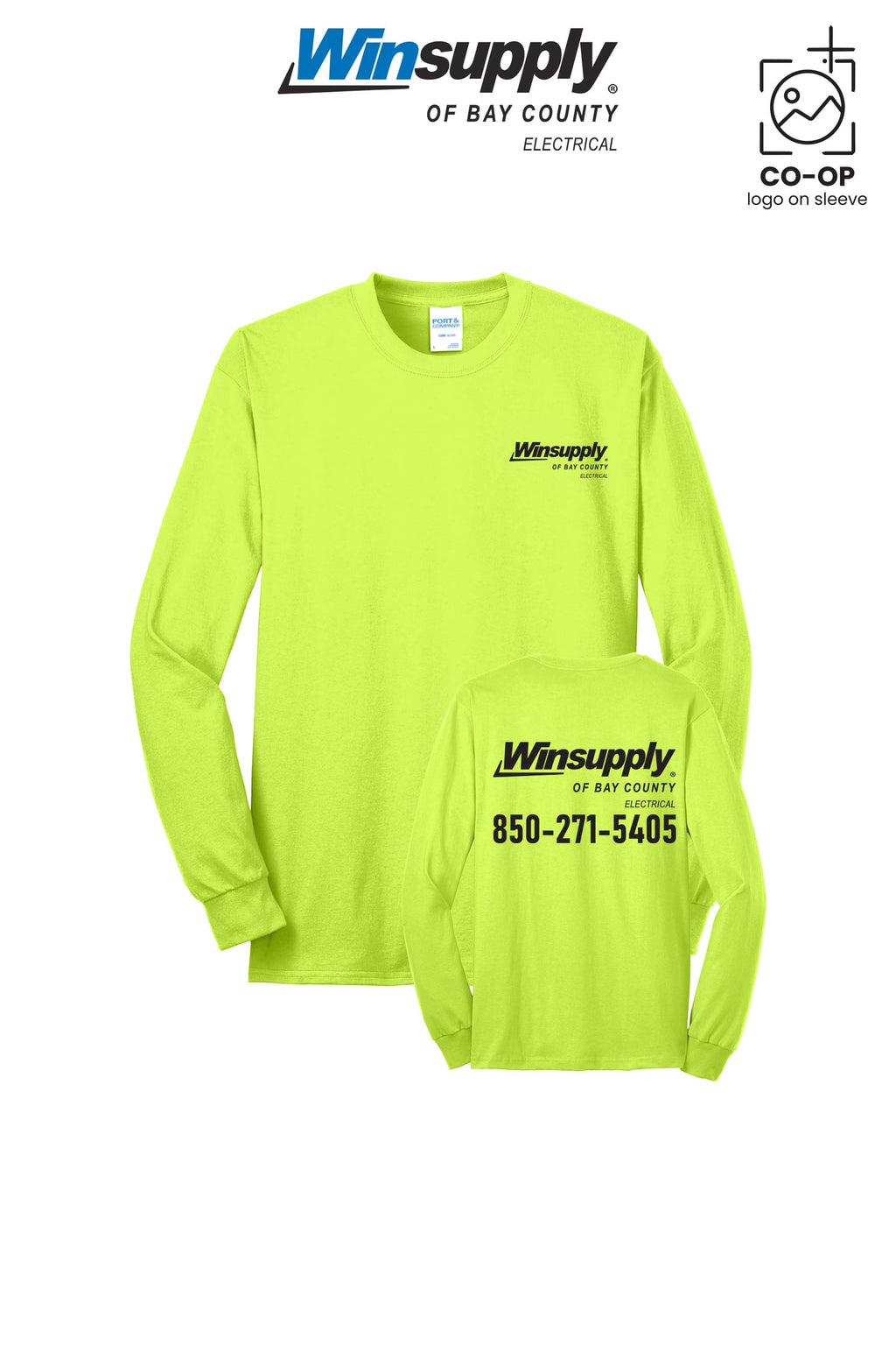 Port & Co™ Long Sleeve Core Blend Tee - Winsupply Bay County FL