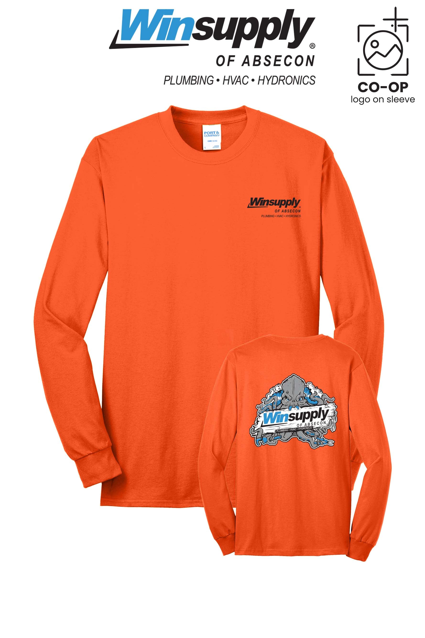 Port & Co™ Long Sleeve Core Blend Tee - Winsupply of Absecon