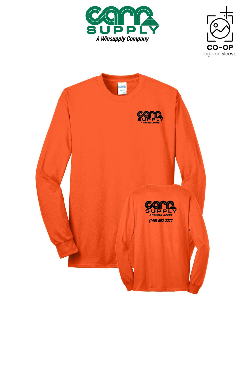 Port & Co™ Long Sleeve Core Blend Tee - Carr Supply - Athens