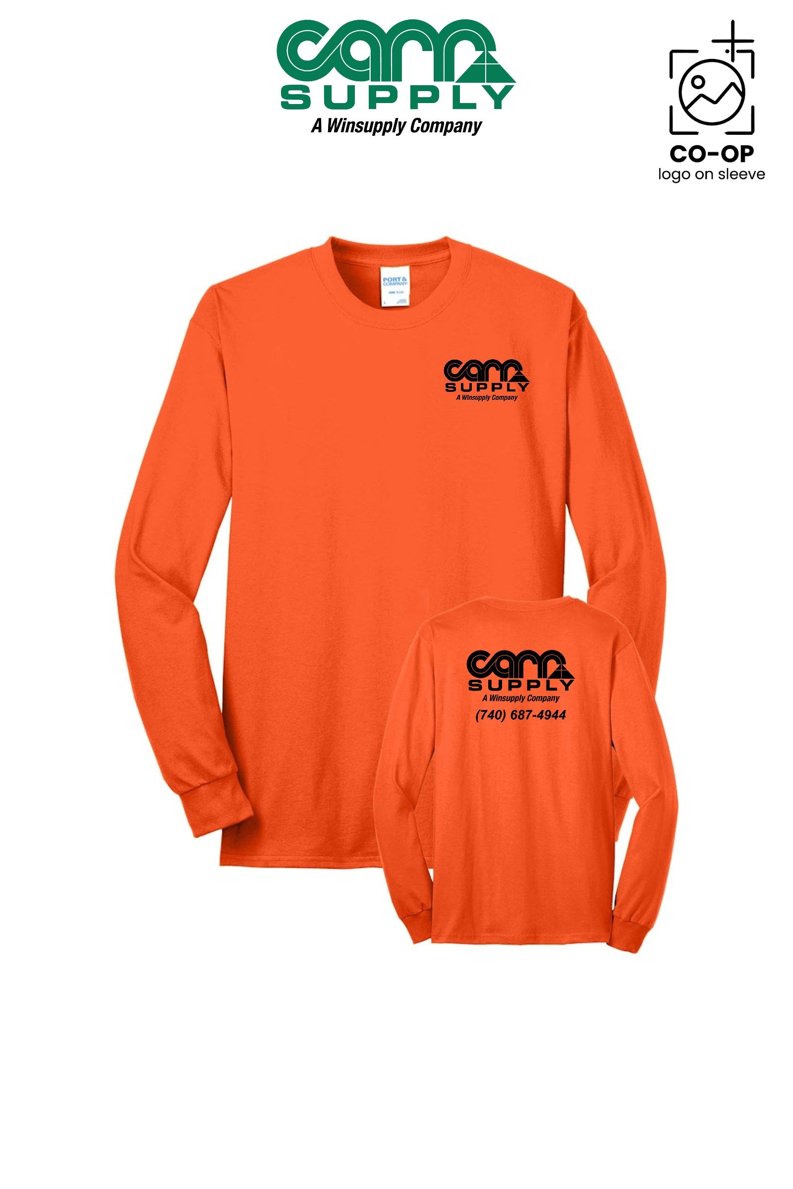 Port & Co™ Long Sleeve Core Blend Tee - Carr Supply - Lancaster