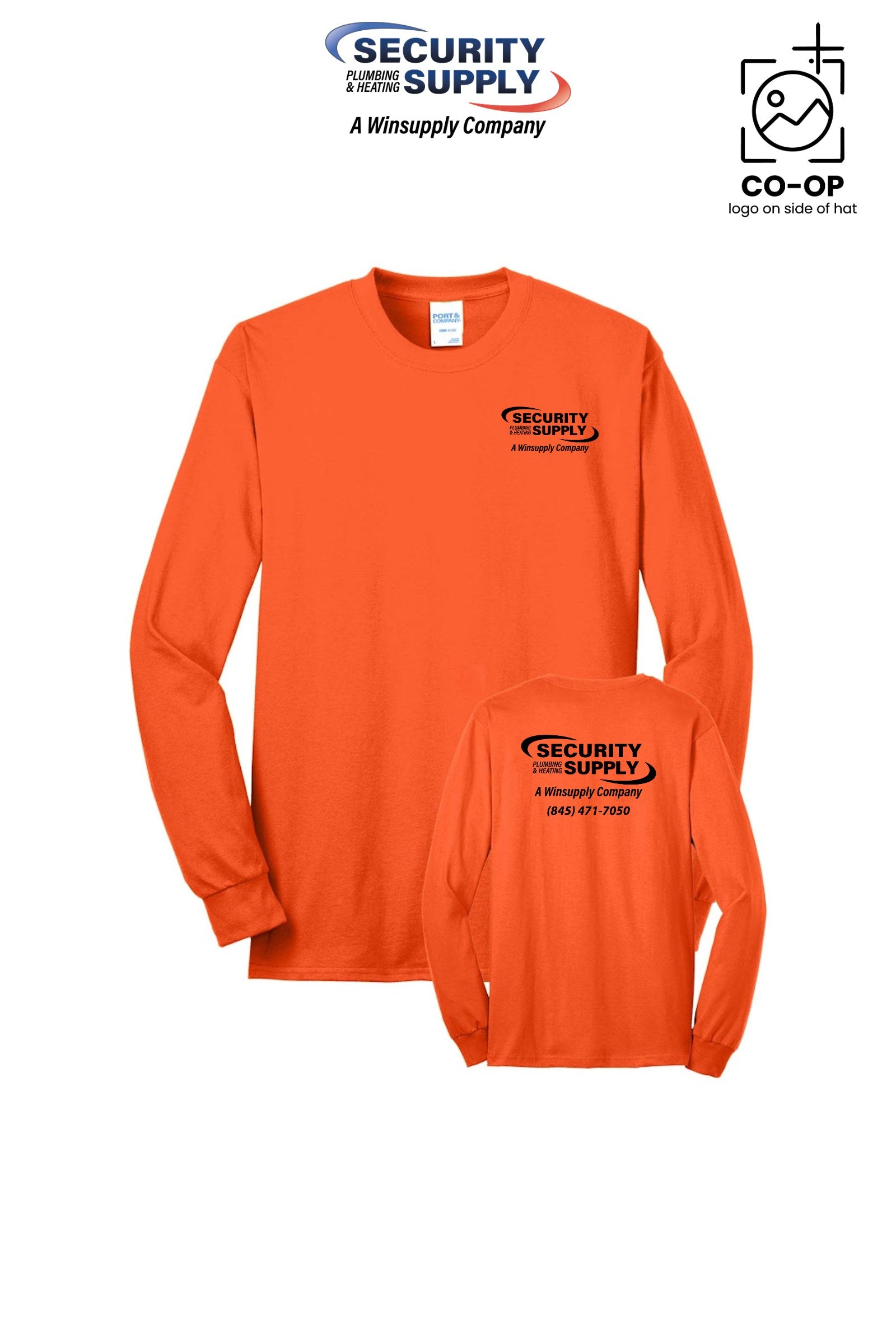 Port & Co™ Long Sleeve Core Blend Tee - Security Plumbing & Heating Supply - Poughkeepsie, NY