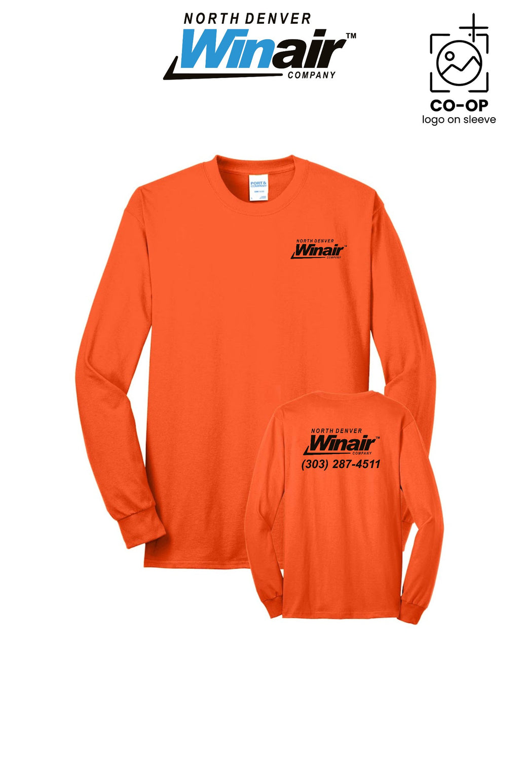 Port & Co™ Long Sleeve Core Blend Tee - North Denver Winair