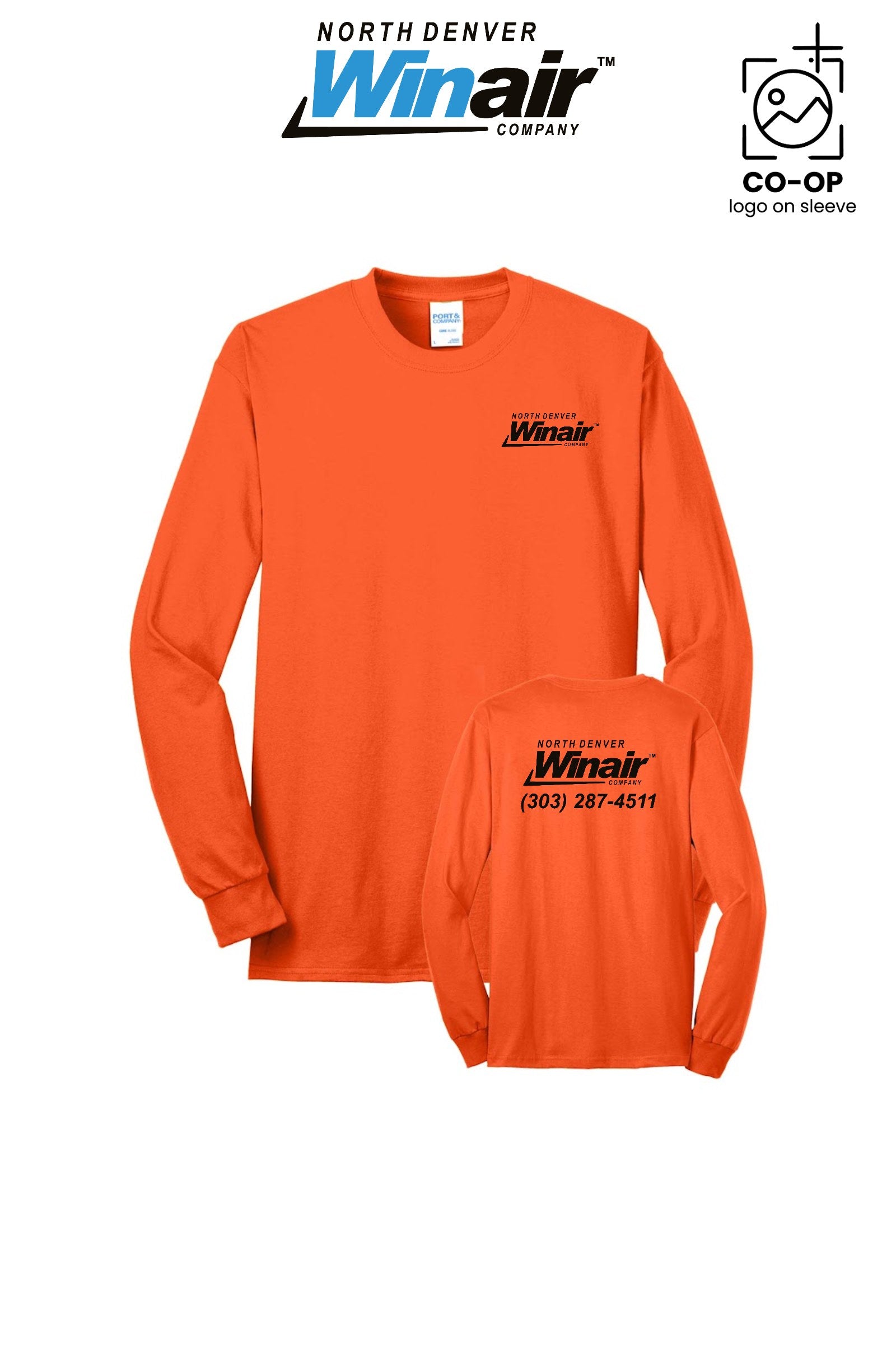 Port & Co™ Long Sleeve Core Blend Tee - North Denver Winair