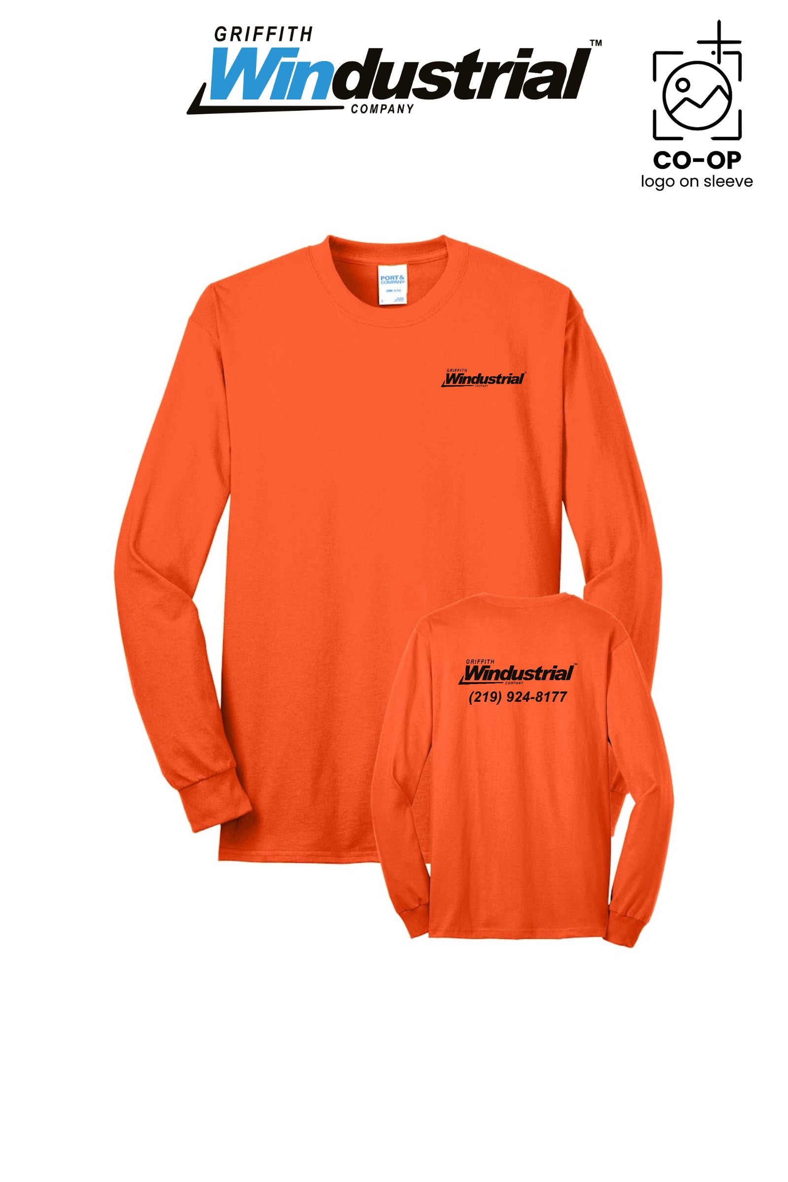 Port & Co™ Long Sleeve Core Blend Tee - Griffith Windustrial