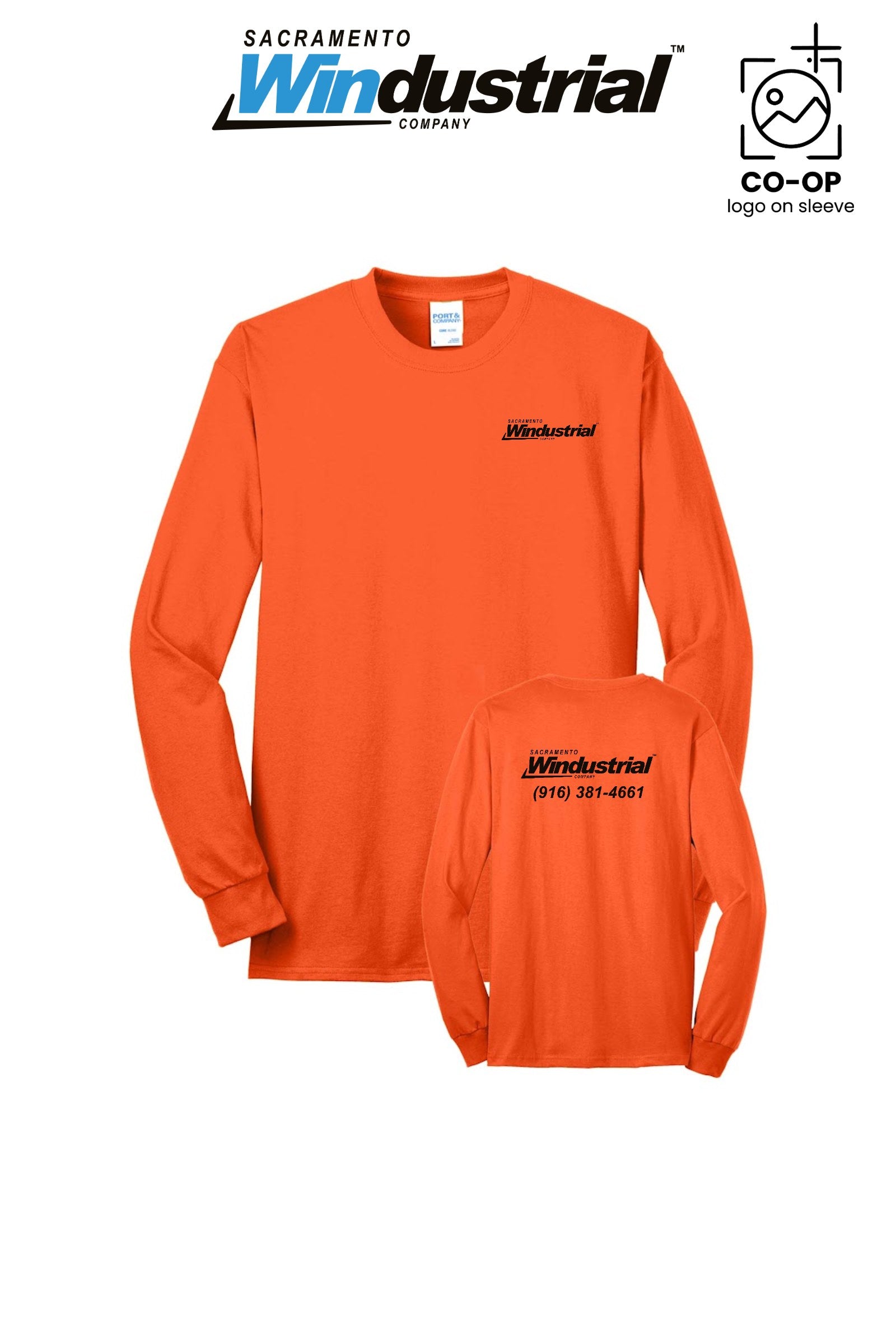 Port & Co™ Long Sleeve Core Blend Tee - Sacramento Windustrial
