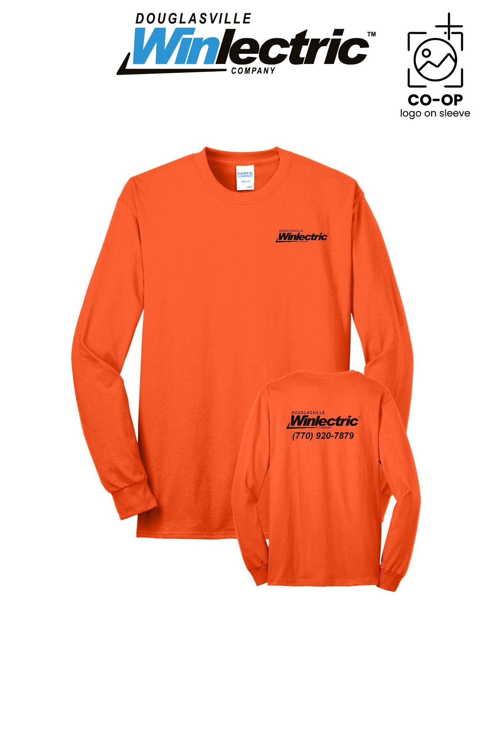 Port & Co™ Long Sleeve Core Blend Tee - Douglasville Winlectric
