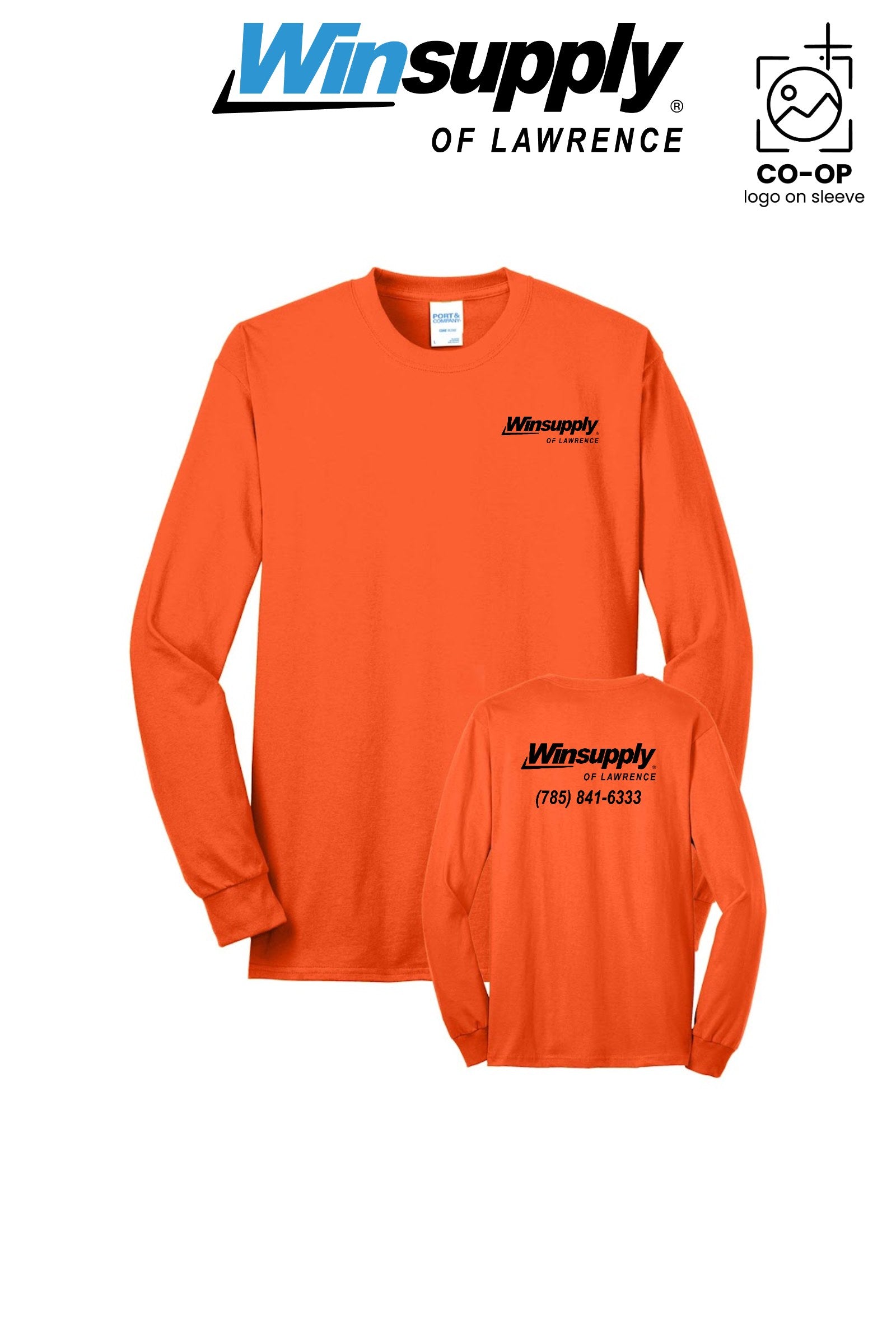 Port & Co™ Long Sleeve Core Blend Tee - Winsupply of Lawrence