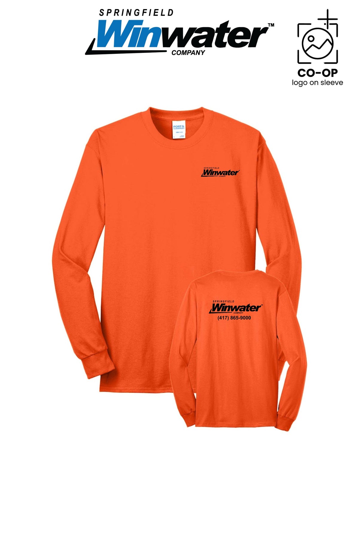 Port & Co™ Long Sleeve Core Blend Tee - Springfield Winwater