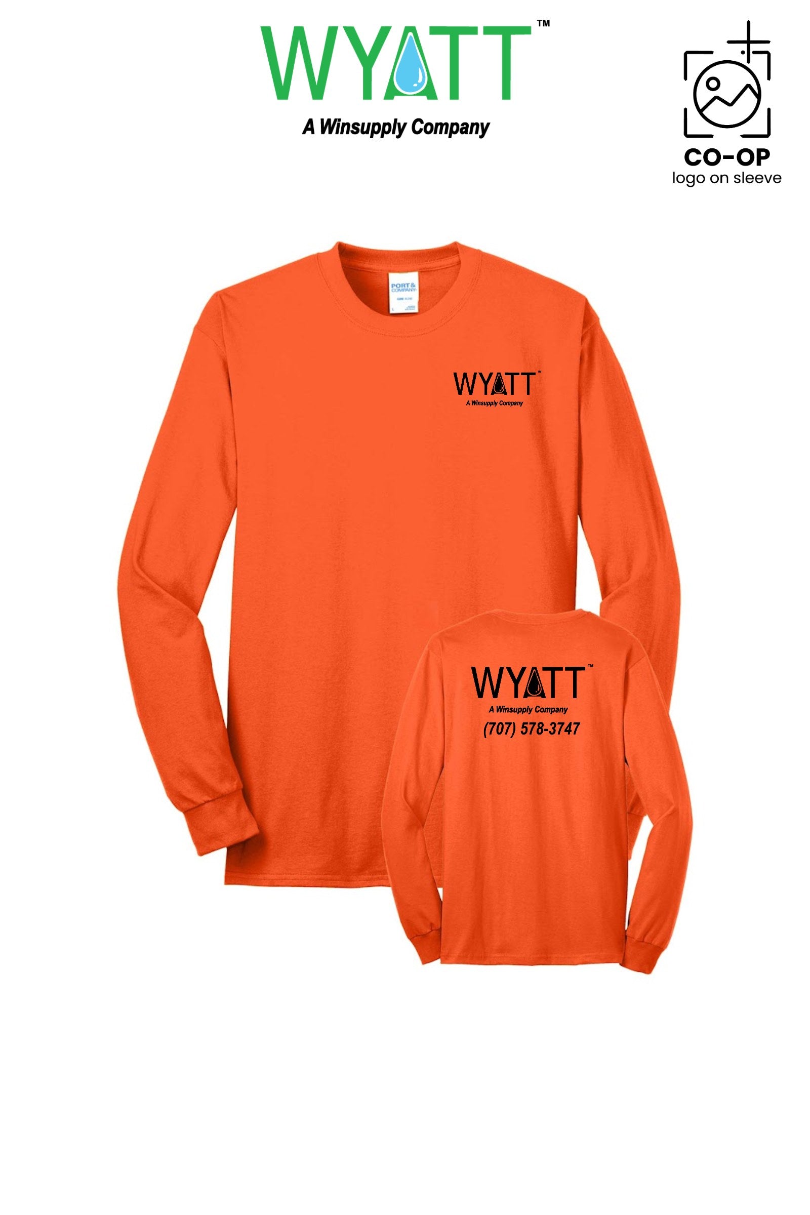 Port & Co™ Long Sleeve Core Blend Tee - Wyatt Irrigation of Santa Rosa