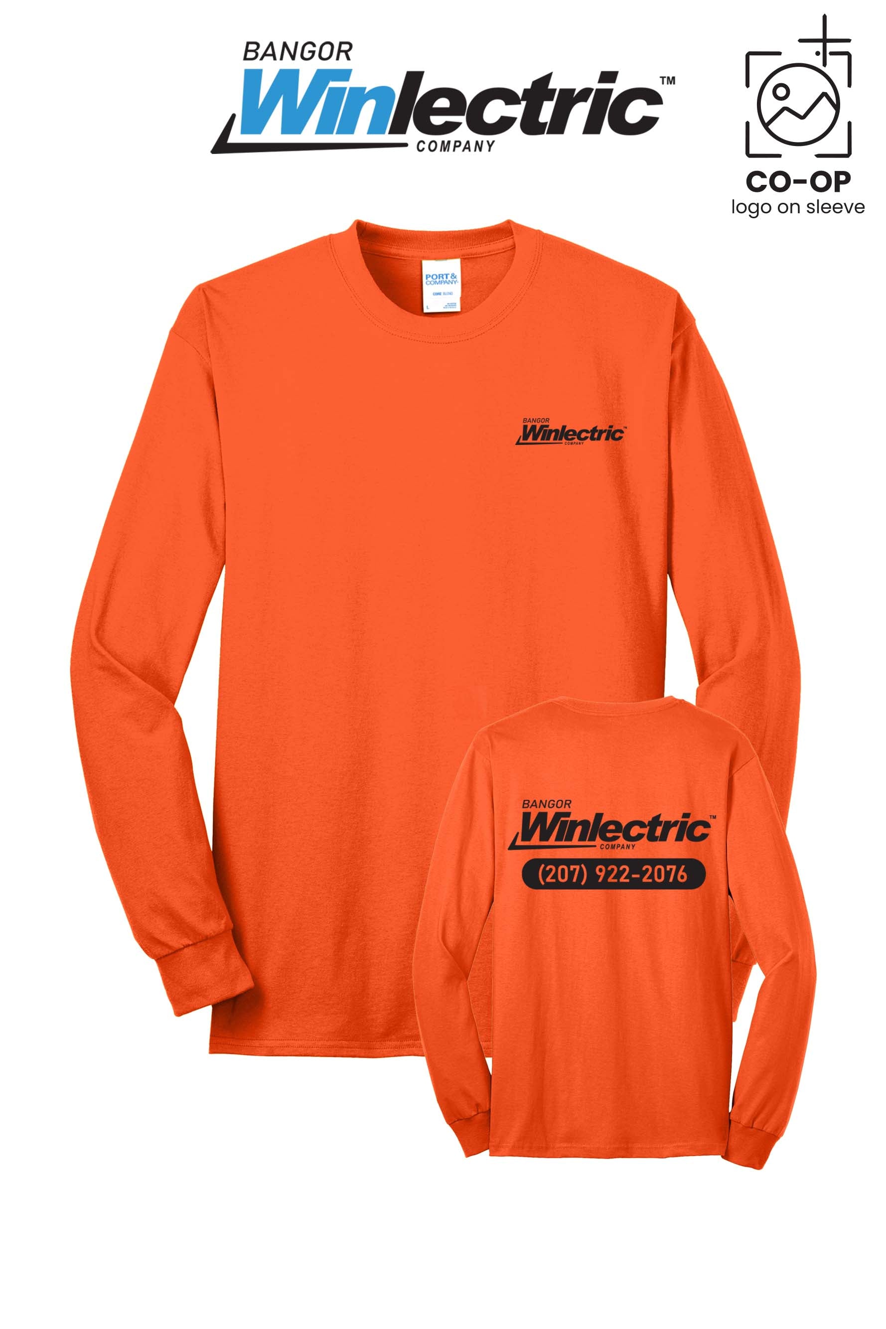 Port & Co™ Long Sleeve Core Blend Tee - Winlectric Bangor
