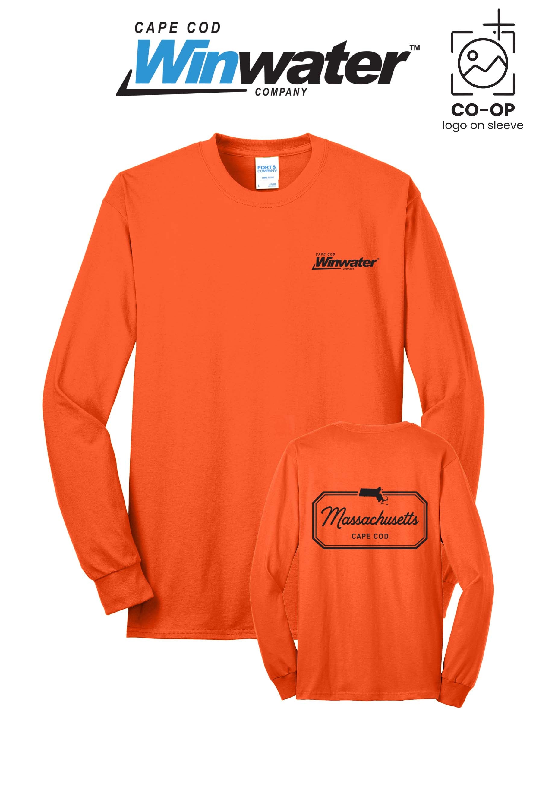 Port & Co™ Long Sleeve Core Blend Tee - Winwater Cape Cod