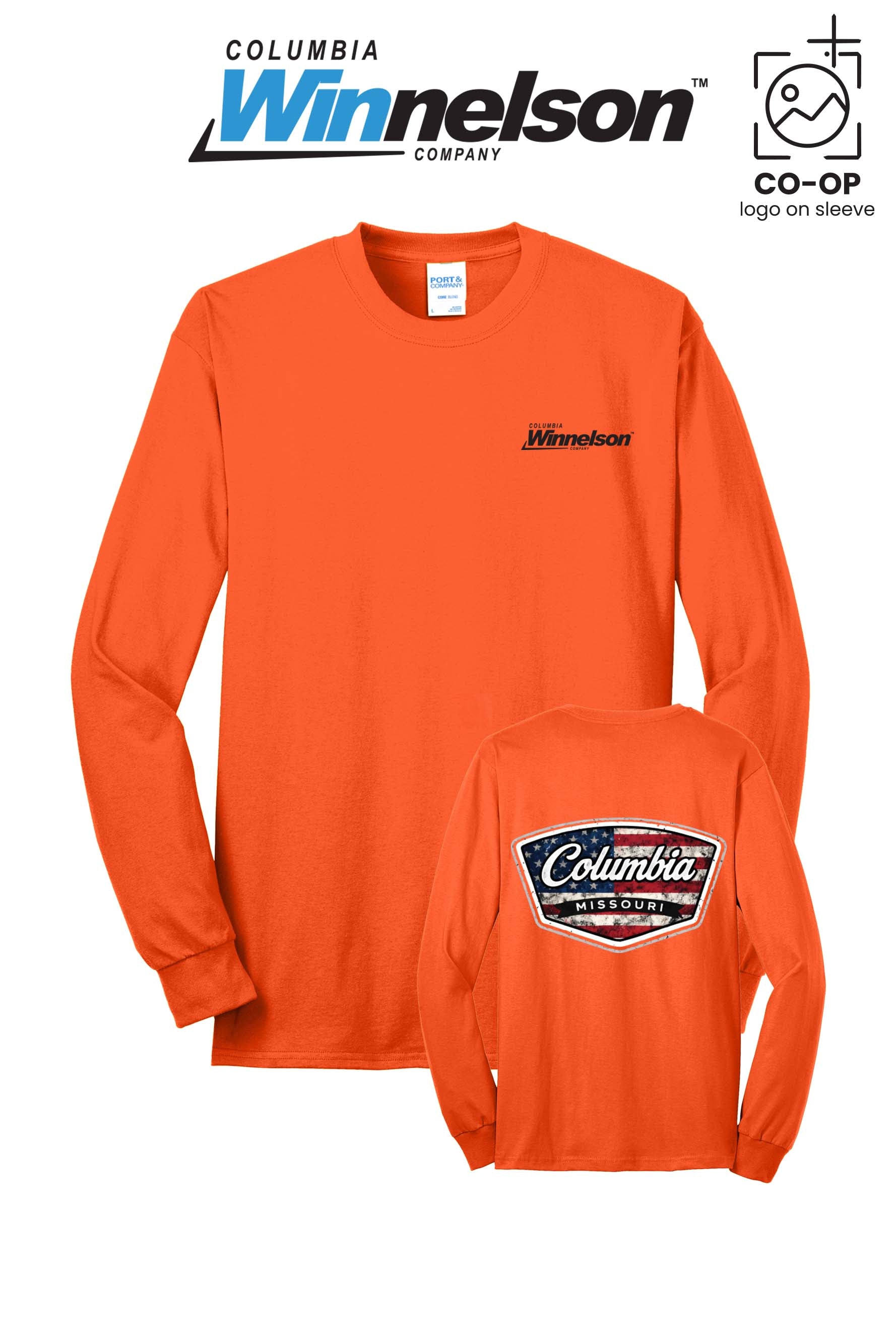Port & Co™ Long Sleeve Core Blend Tee - Columbia MO Winnelson
