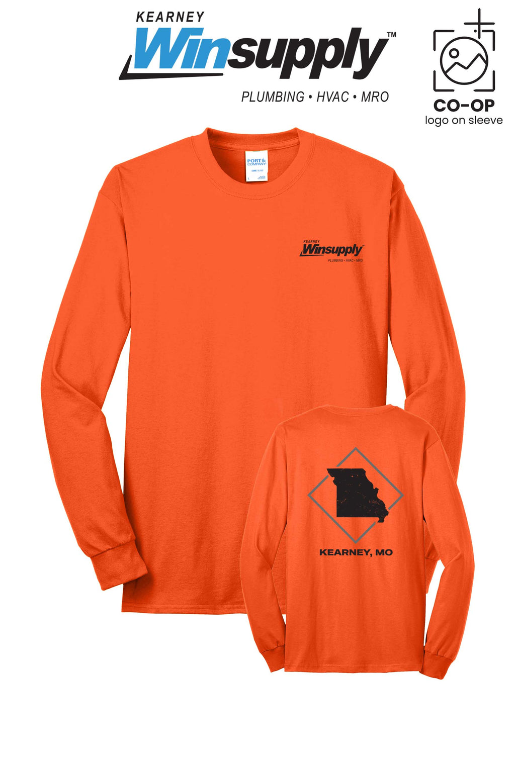 Port & Co™ Long Sleeve Core Blend Tee - Kearney Winsupply