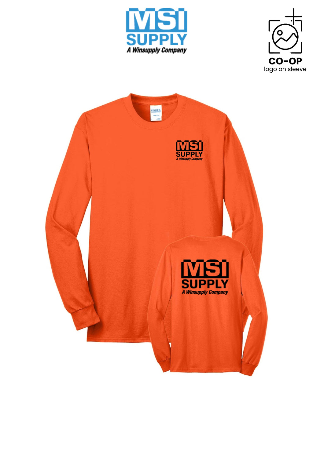 Port & Co™ Long Sleeve Core Blend Tee - MSI Supply Houston