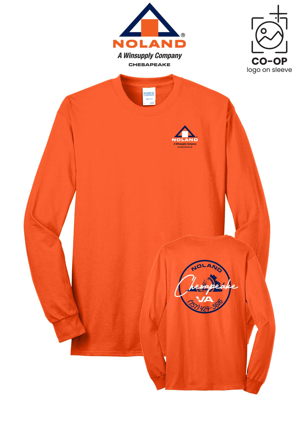 Port & Co™ Long Sleeve Core Blend Tee - Noland Company Chesapeake