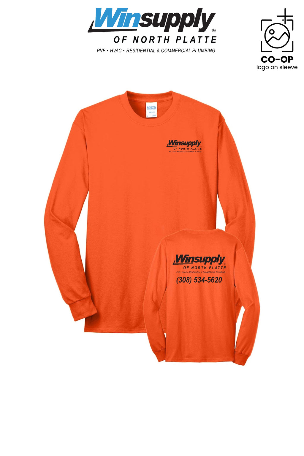 Port & Co™ Long Sleeve Core Blend Tee - Winsupply of North Platte
