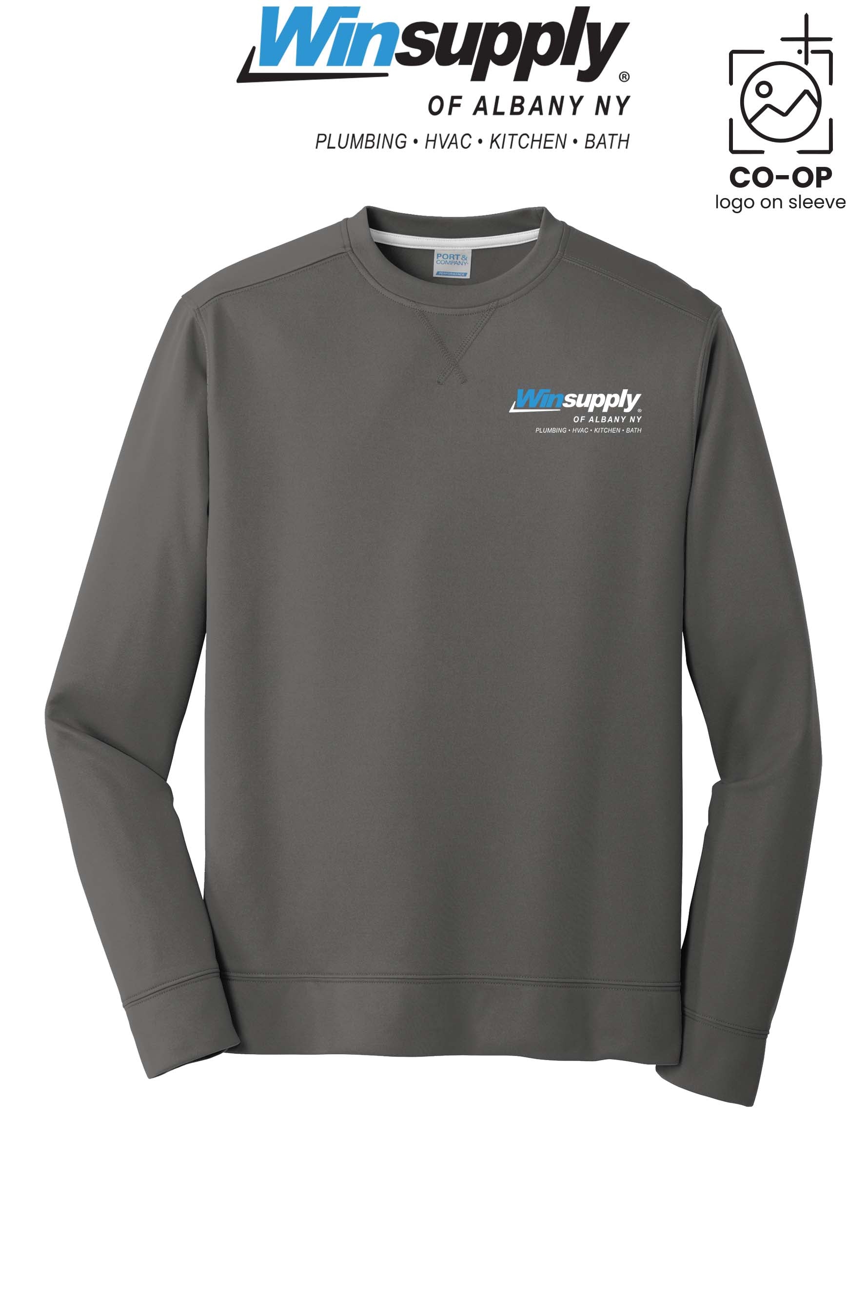 Port & Co™ Performance Fleece Crewneck Sweatshirt - Winsupply of Albany NY