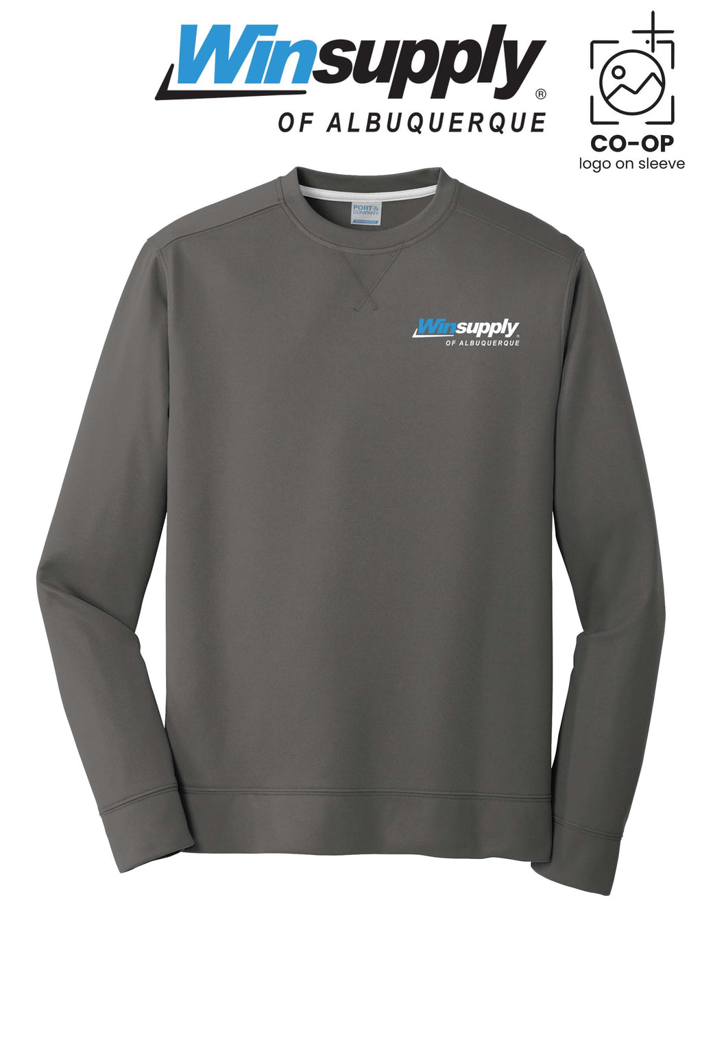 Port & Co™ Performance Fleece Crewneck Sweatshirt - Winsupply of Albuquerque