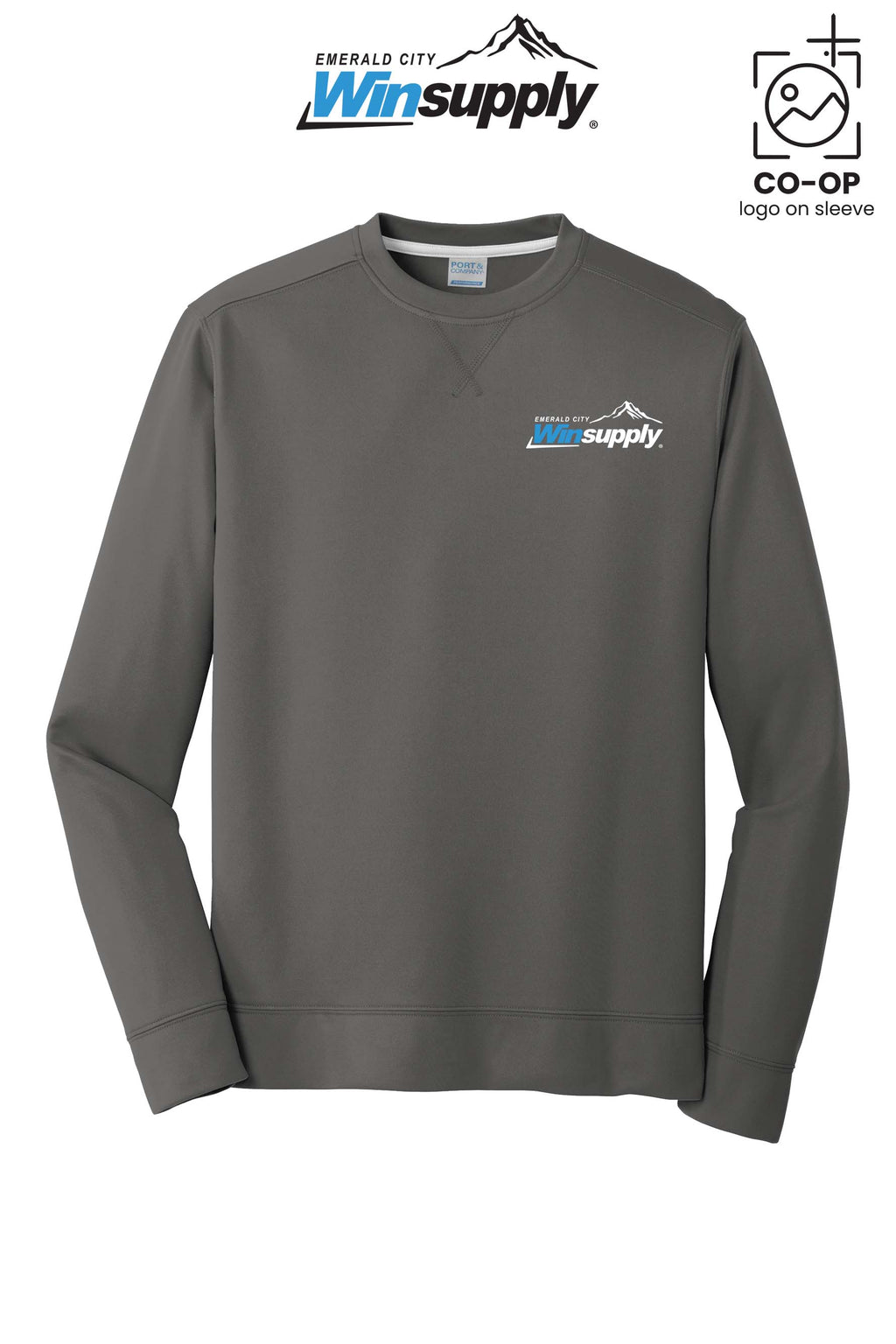Port & Co™ Performance Fleece Crewneck Sweatshirt - Winsupply Emerald City